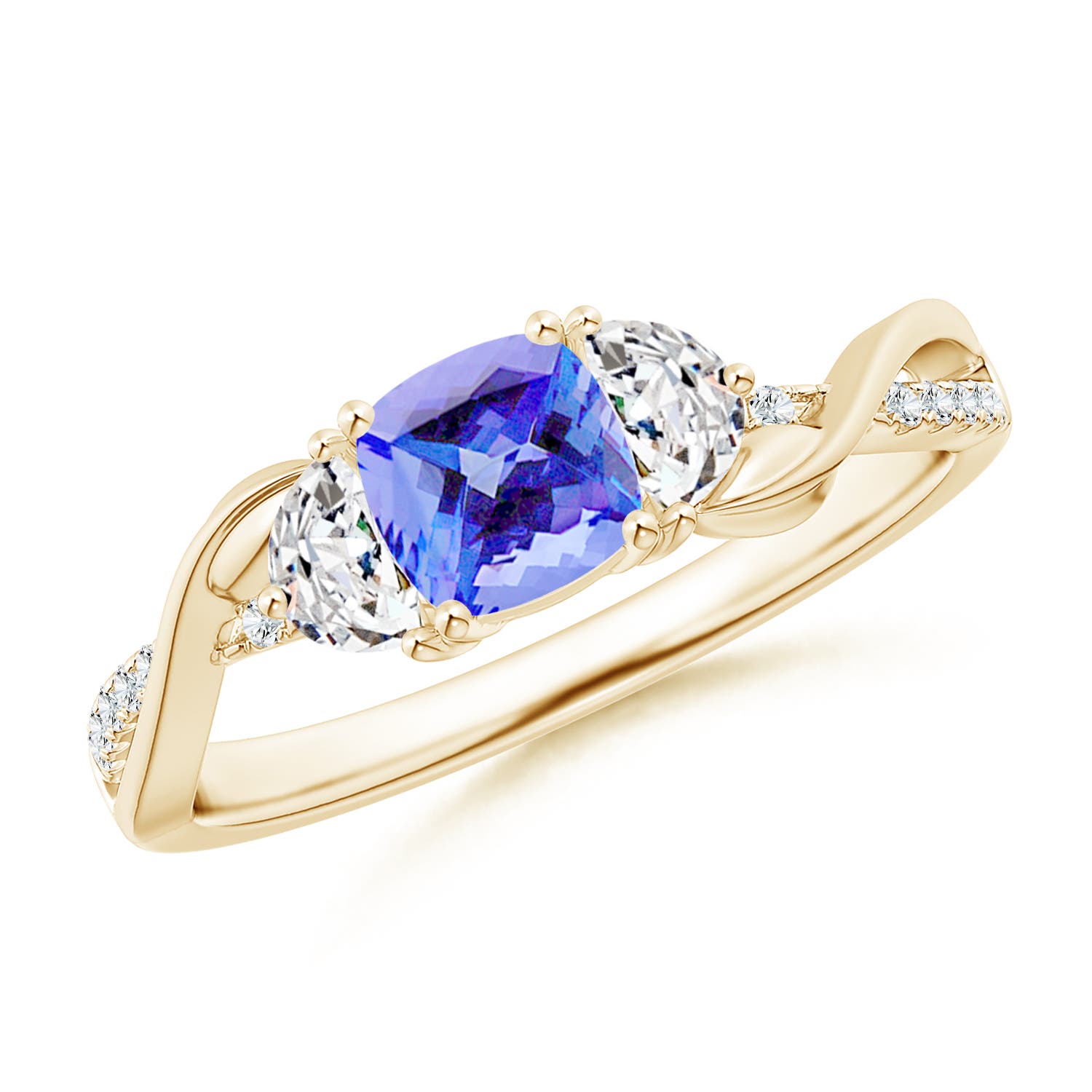 AA - Tanzanite / 1.18 CT / 14 KT Yellow Gold