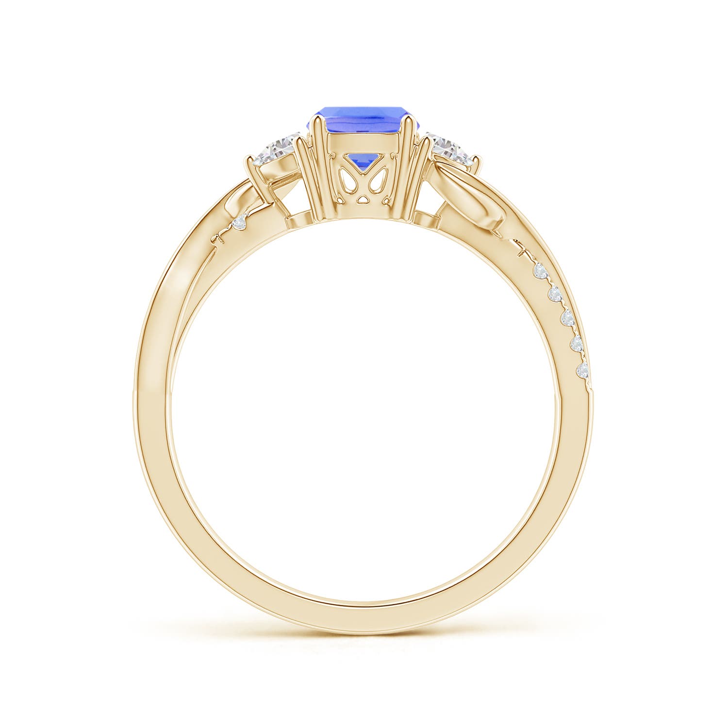 AA - Tanzanite / 1.18 CT / 14 KT Yellow Gold