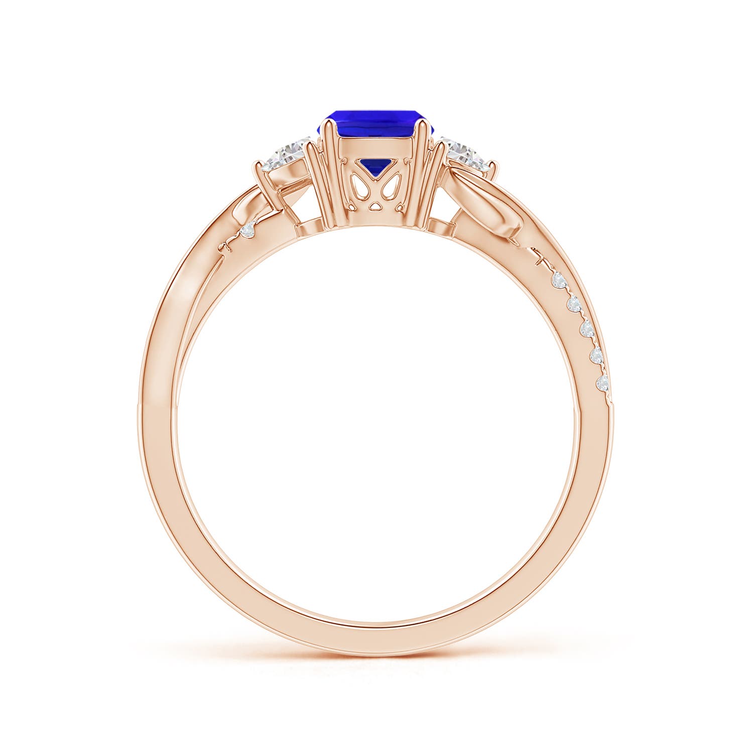 AAA - Tanzanite / 1.18 CT / 14 KT Rose Gold