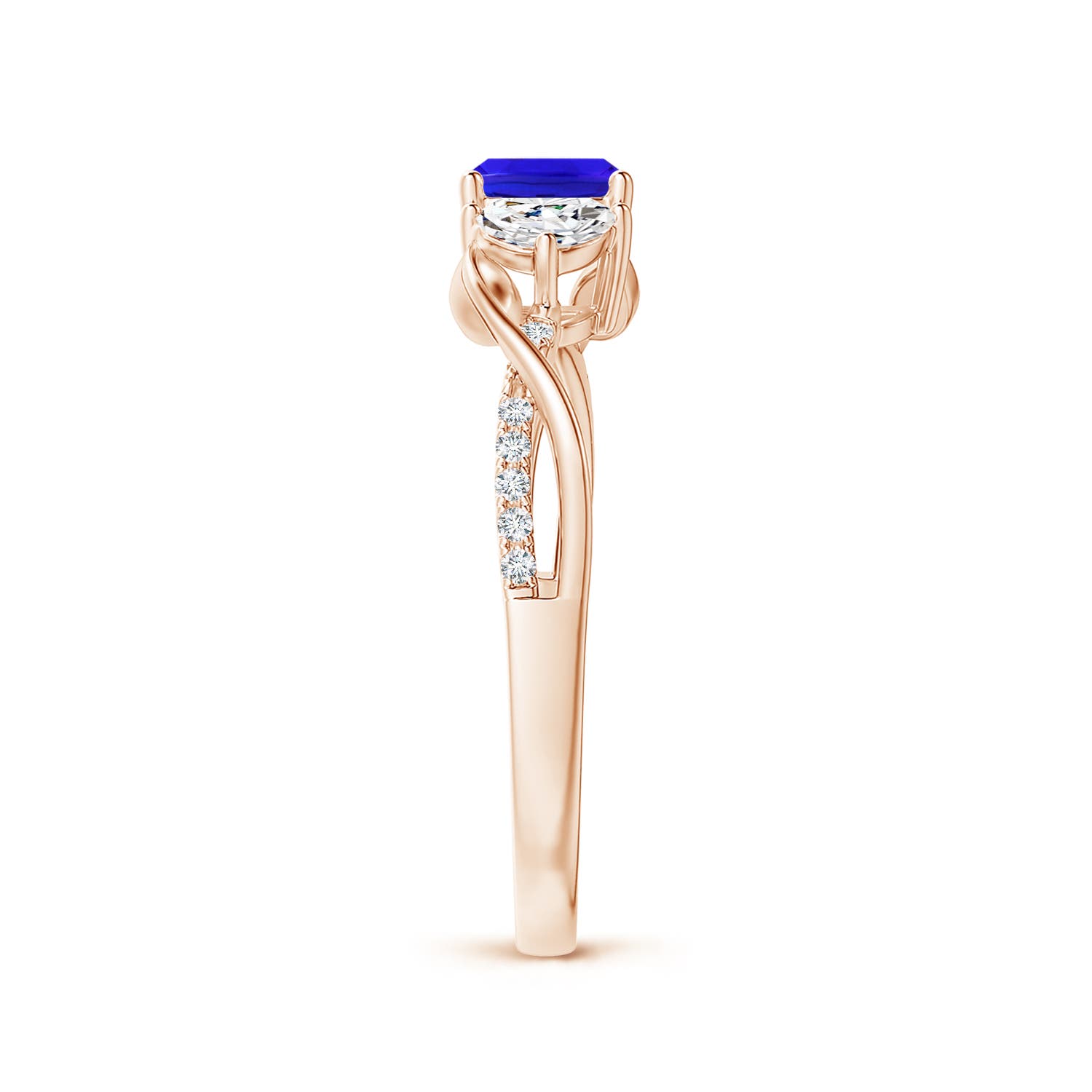 AAA - Tanzanite / 1.18 CT / 14 KT Rose Gold