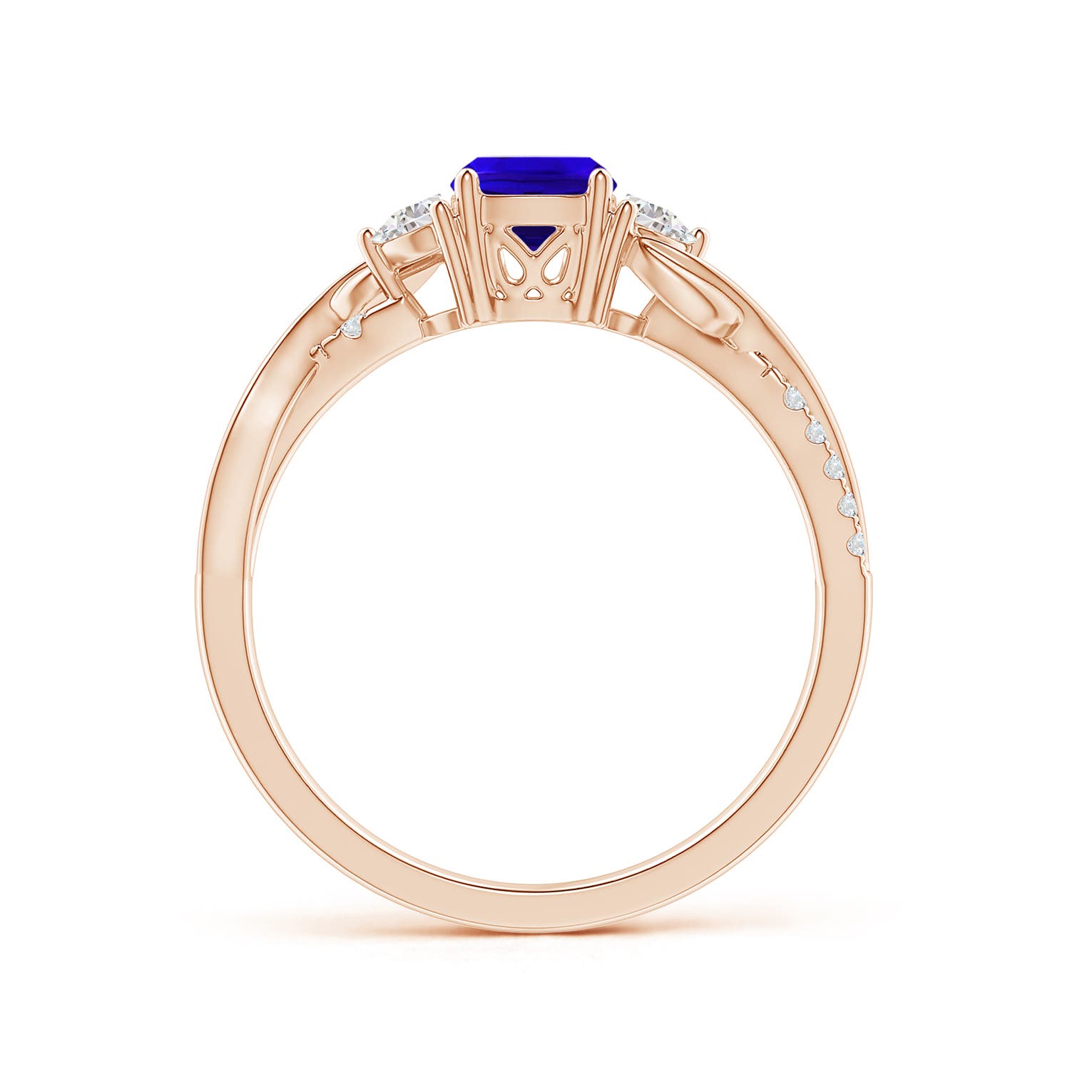 AAAA - Tanzanite / 1.18 CT / 14 KT Rose Gold