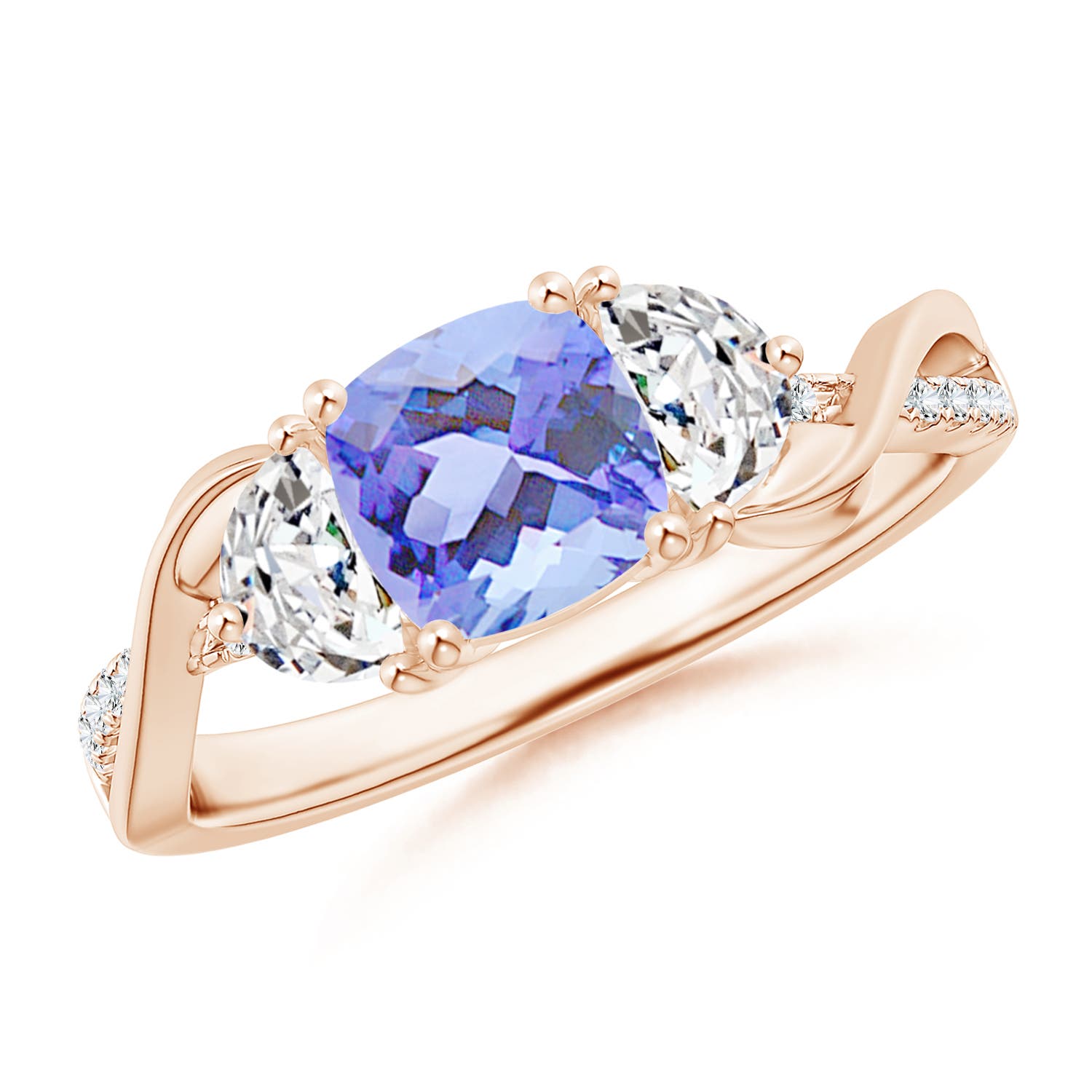 A - Tanzanite / 1.43 CT / 14 KT Rose Gold