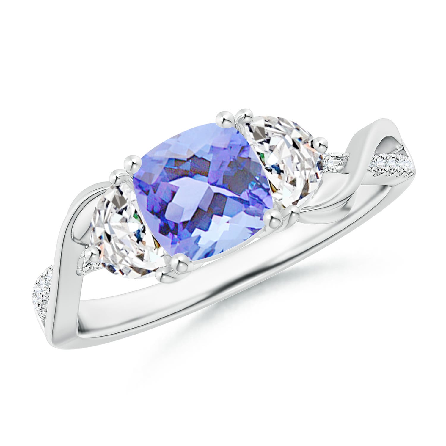 A - Tanzanite / 1.43 CT / 14 KT White Gold