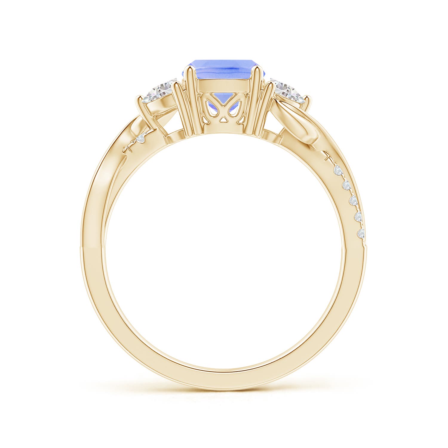 A - Tanzanite / 1.43 CT / 14 KT Yellow Gold