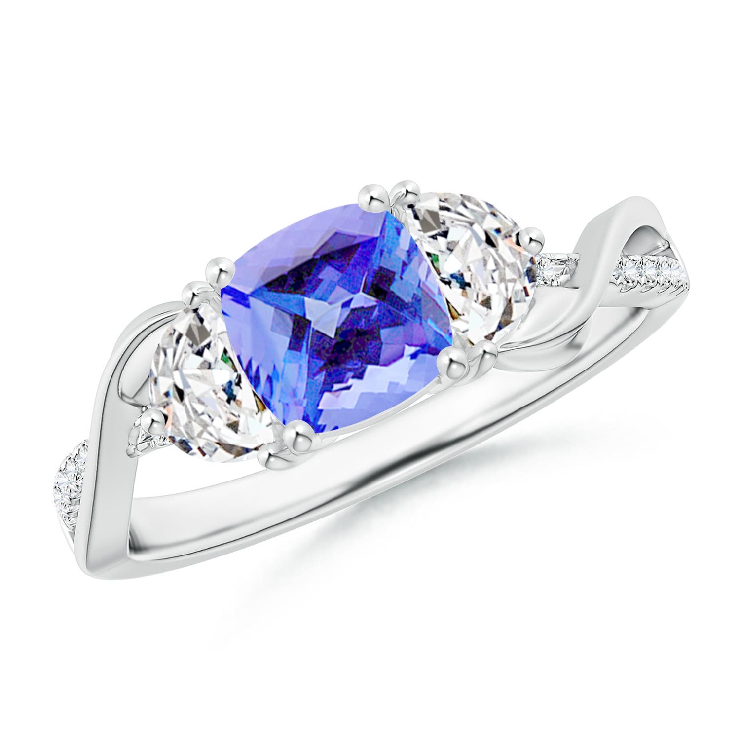 AA - Tanzanite / 1.43 CT / 14 KT White Gold