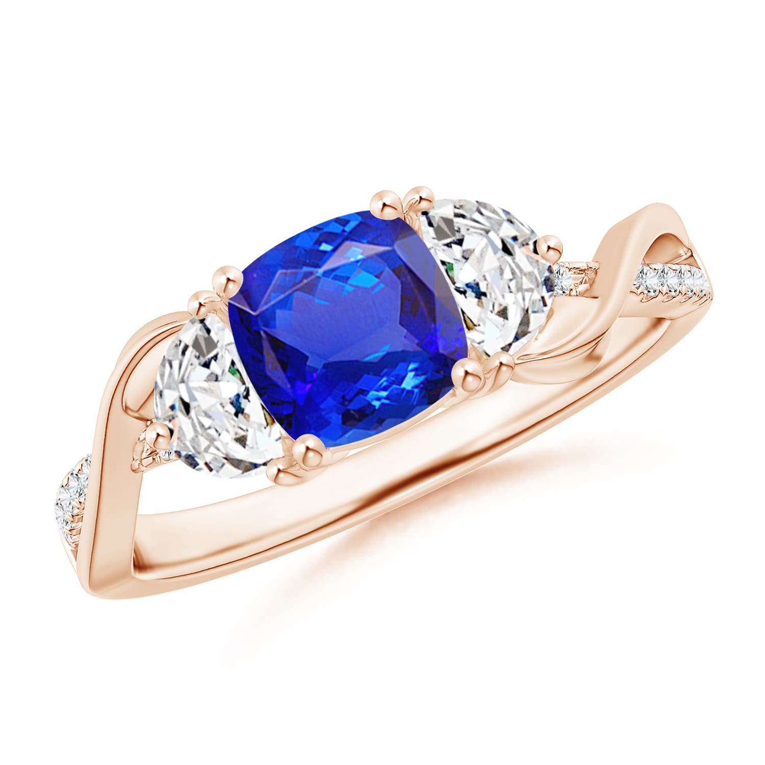 AAA - Tanzanite / 1.43 CT / 14 KT Rose Gold