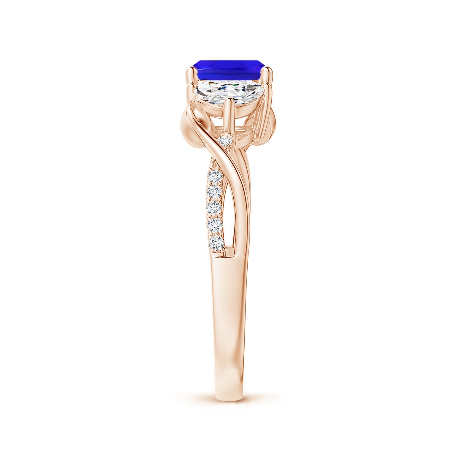 AAA - Tanzanite / 1.43 CT / 14 KT Rose Gold