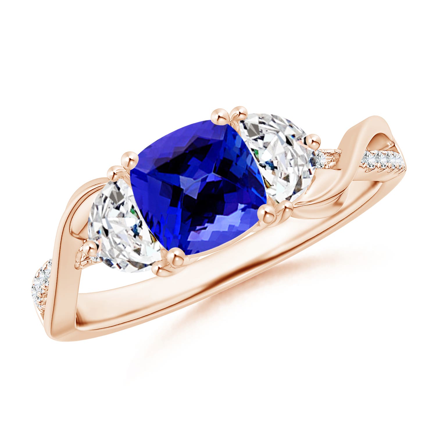 AAAA - Tanzanite / 1.43 CT / 14 KT Rose Gold