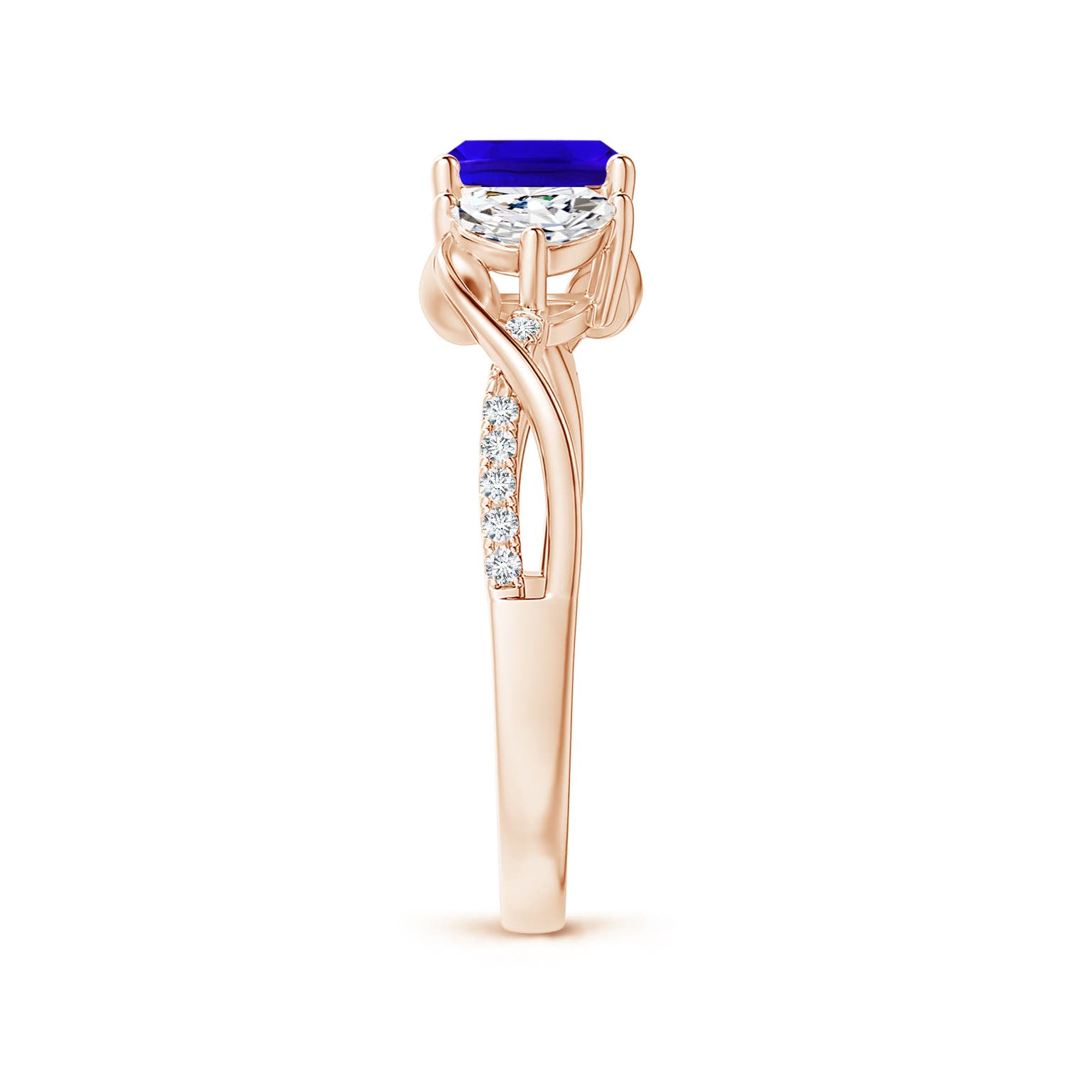 AAAA - Tanzanite / 1.43 CT / 14 KT Rose Gold