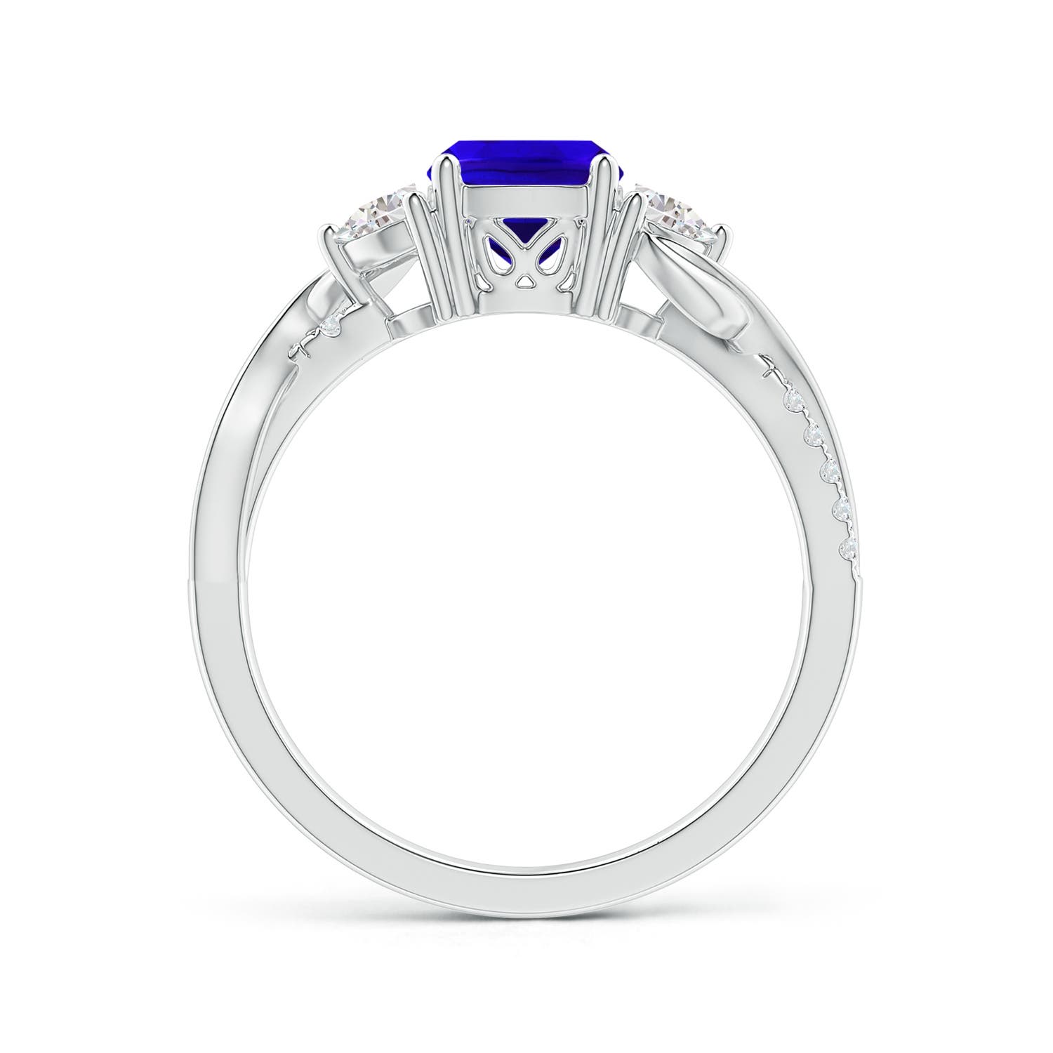 AAAA - Tanzanite / 1.43 CT / 14 KT White Gold