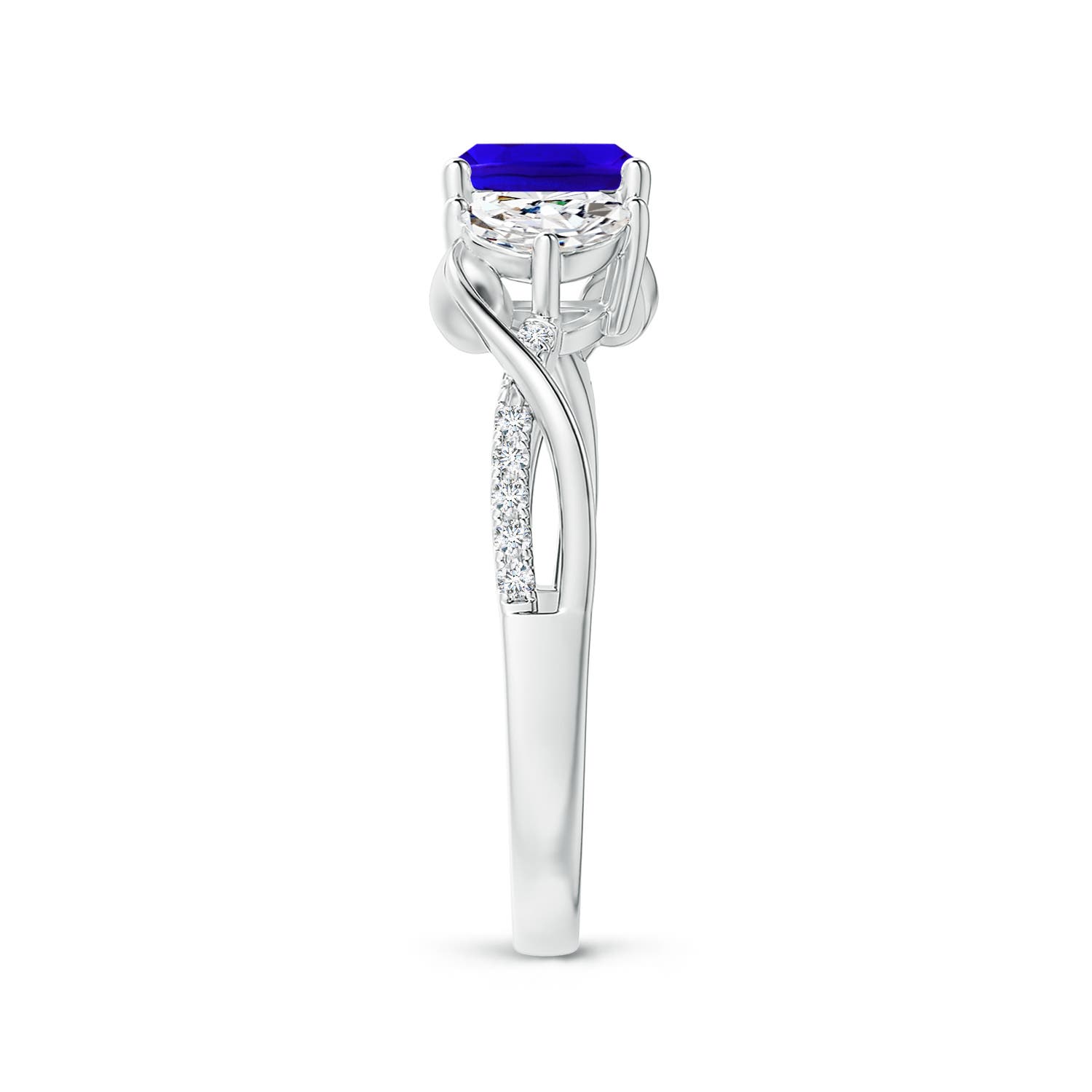 AAAA - Tanzanite / 1.43 CT / 14 KT White Gold