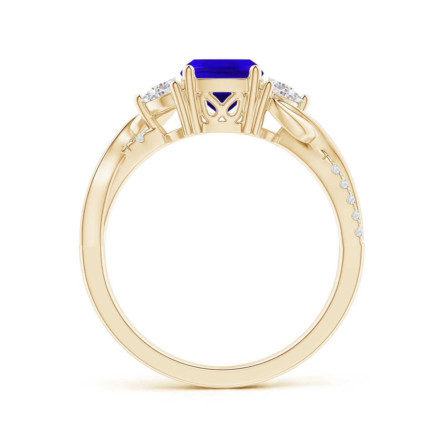 AAAA - Tanzanite / 1.43 CT / 14 KT Yellow Gold