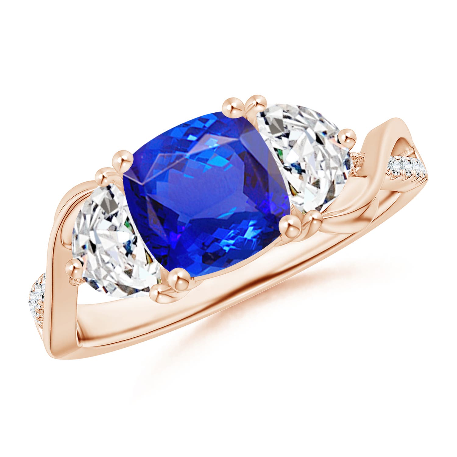 AAA - Tanzanite / 1.88 CT / 14 KT Rose Gold