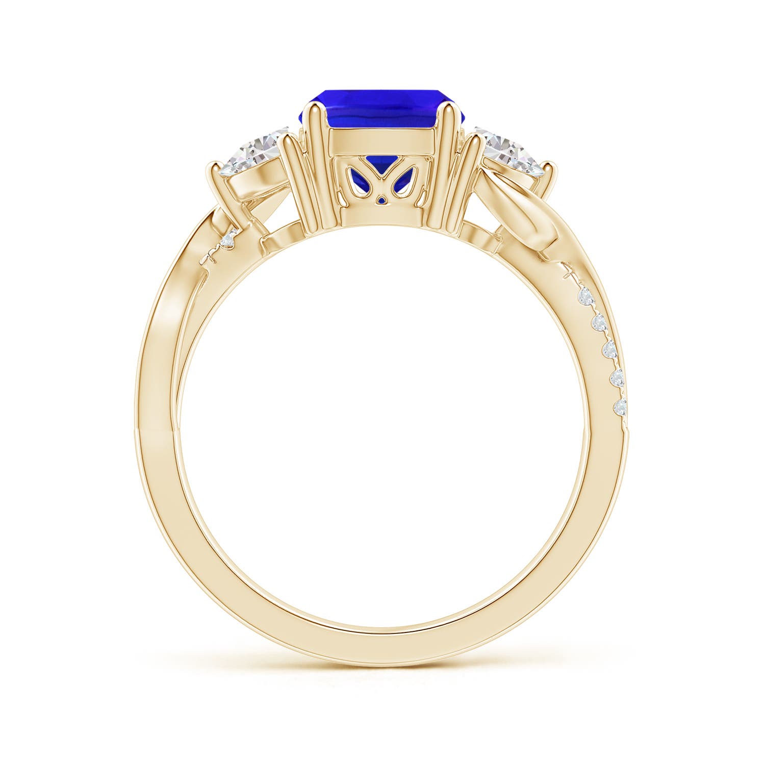 AAA - Tanzanite / 1.88 CT / 14 KT Yellow Gold