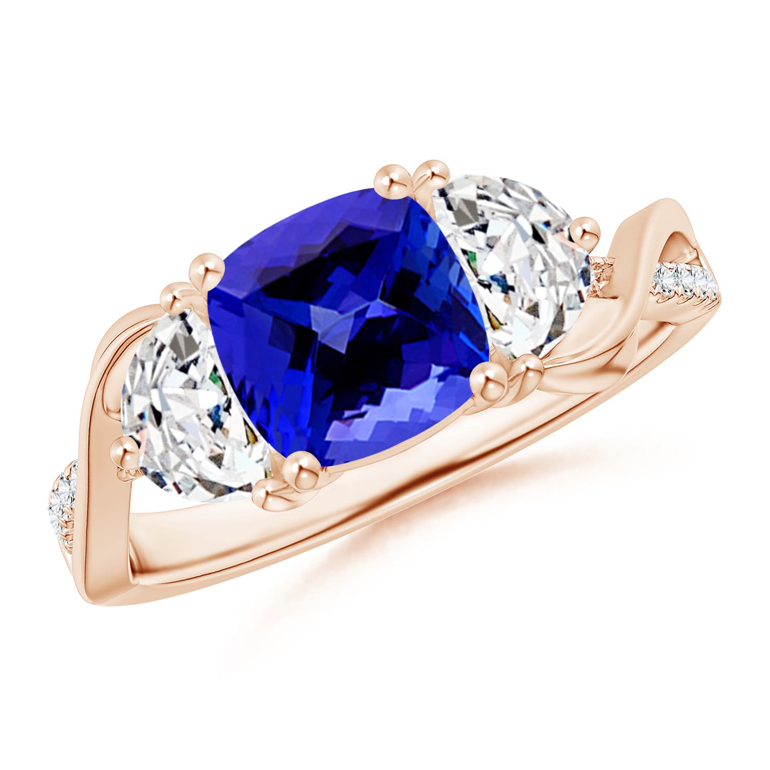 AAAA - Tanzanite / 1.88 CT / 14 KT Rose Gold