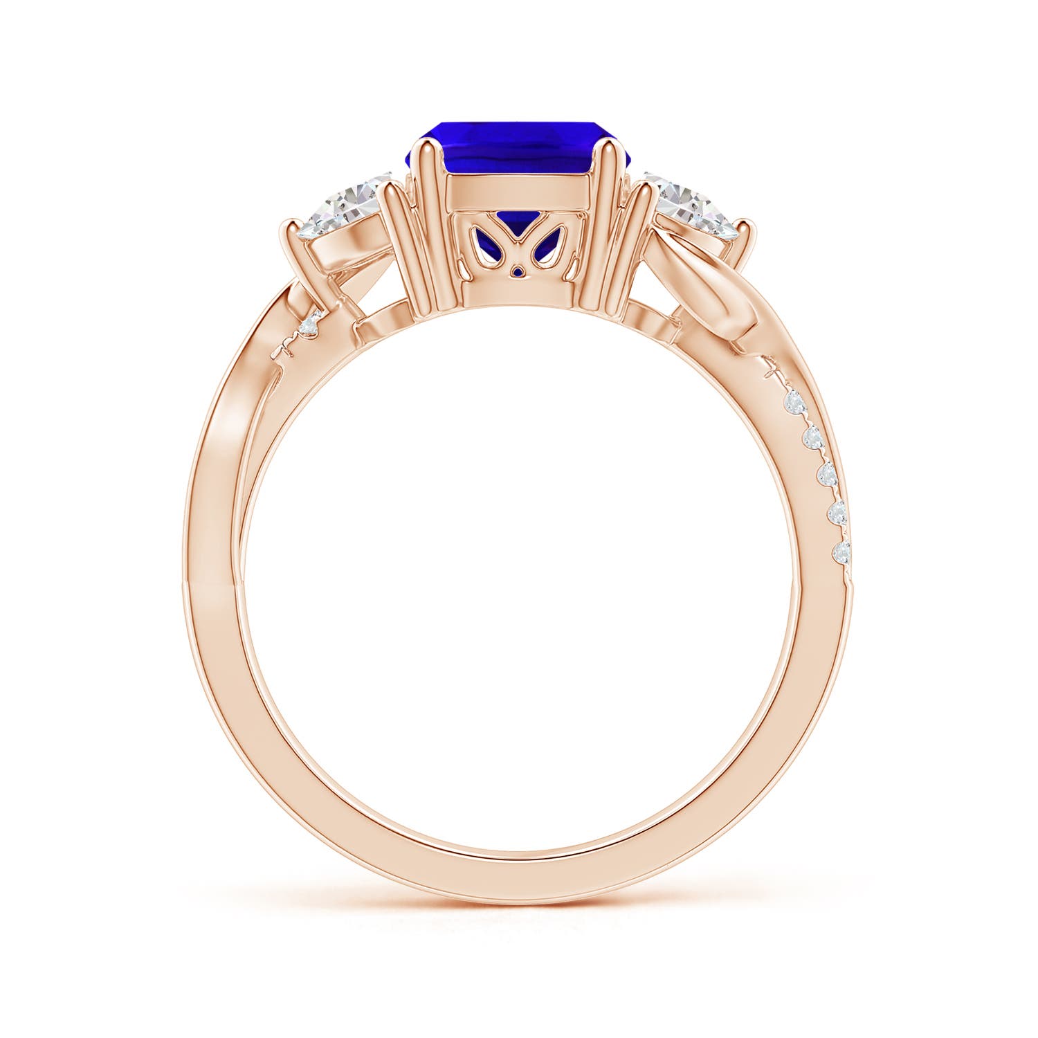 AAAA - Tanzanite / 1.88 CT / 14 KT Rose Gold