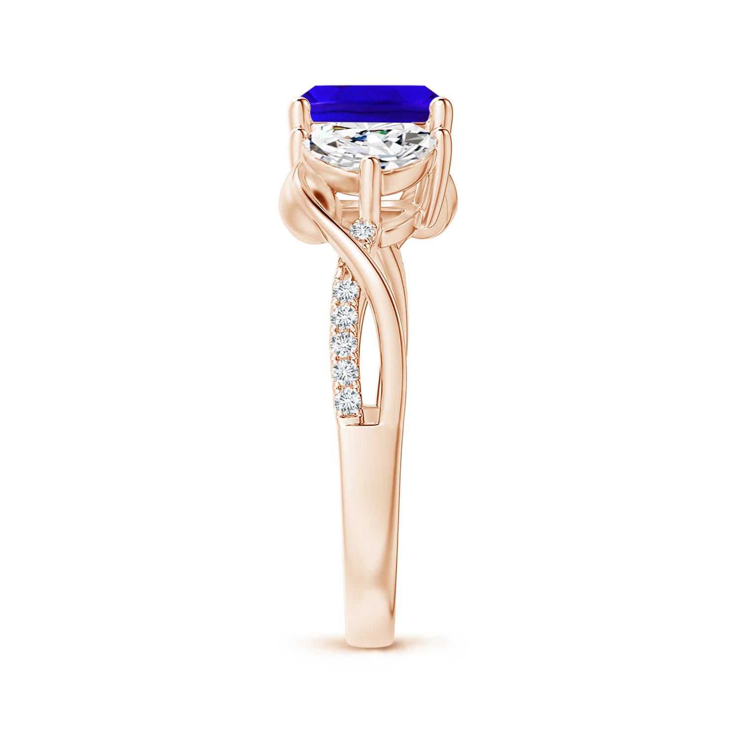 AAAA - Tanzanite / 1.88 CT / 14 KT Rose Gold