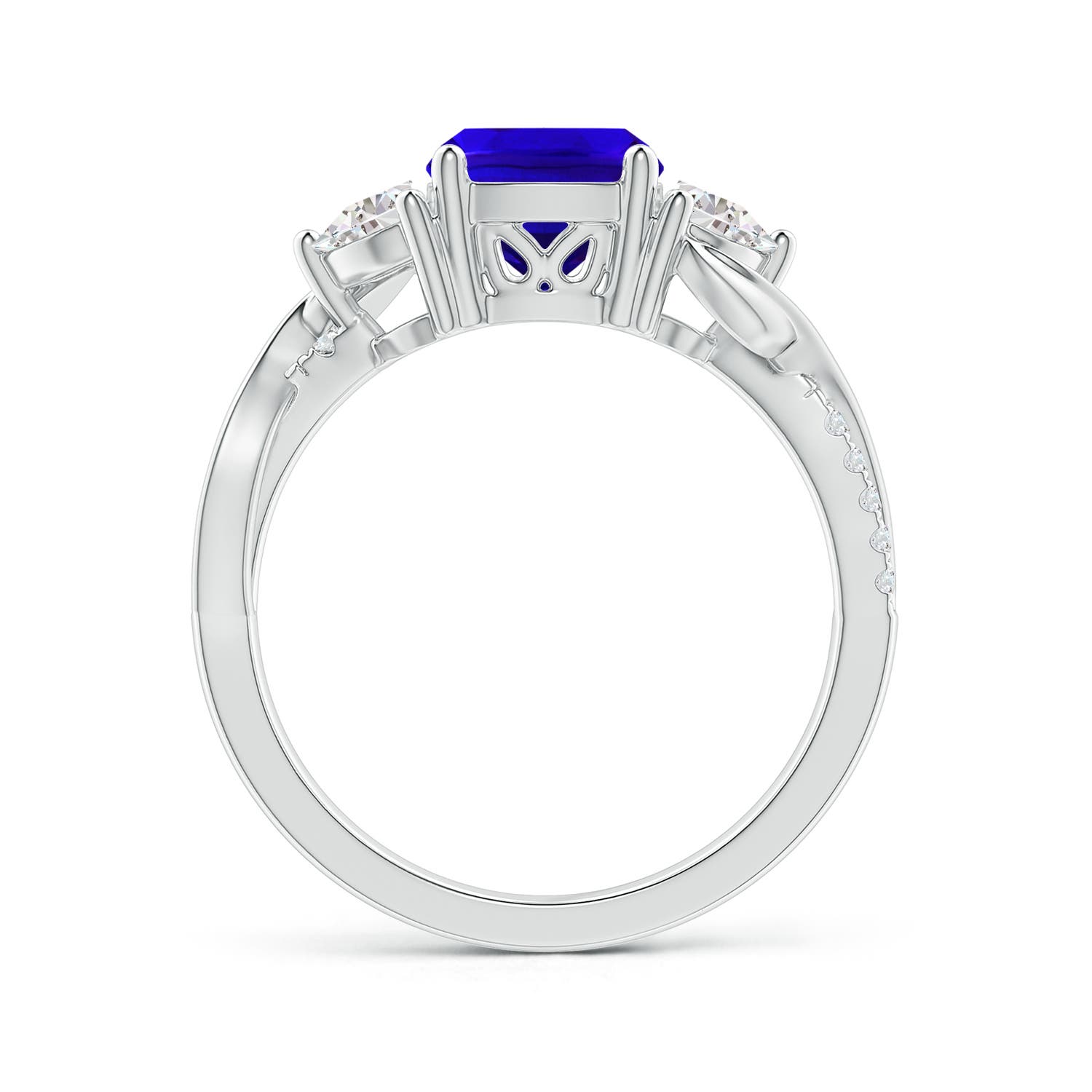 AAAA - Tanzanite / 1.88 CT / 14 KT White Gold