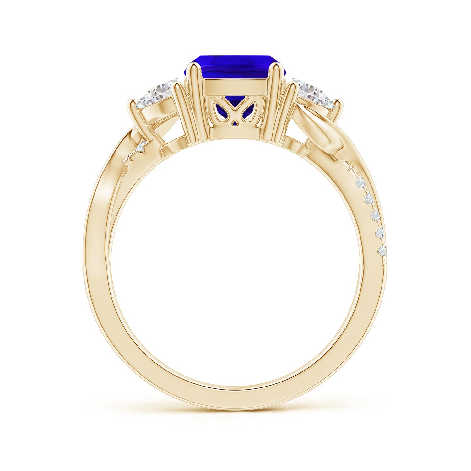 AAAA - Tanzanite / 1.88 CT / 14 KT Yellow Gold