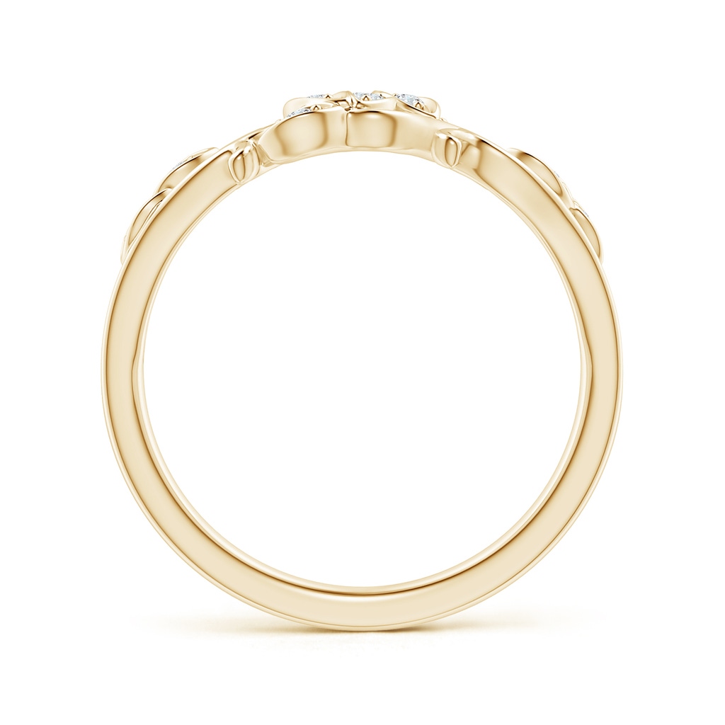 1.3mm GVS2 Nature Inspired Pave-Set Diamond Leaf and Vine Ring in Yellow Gold - side_1