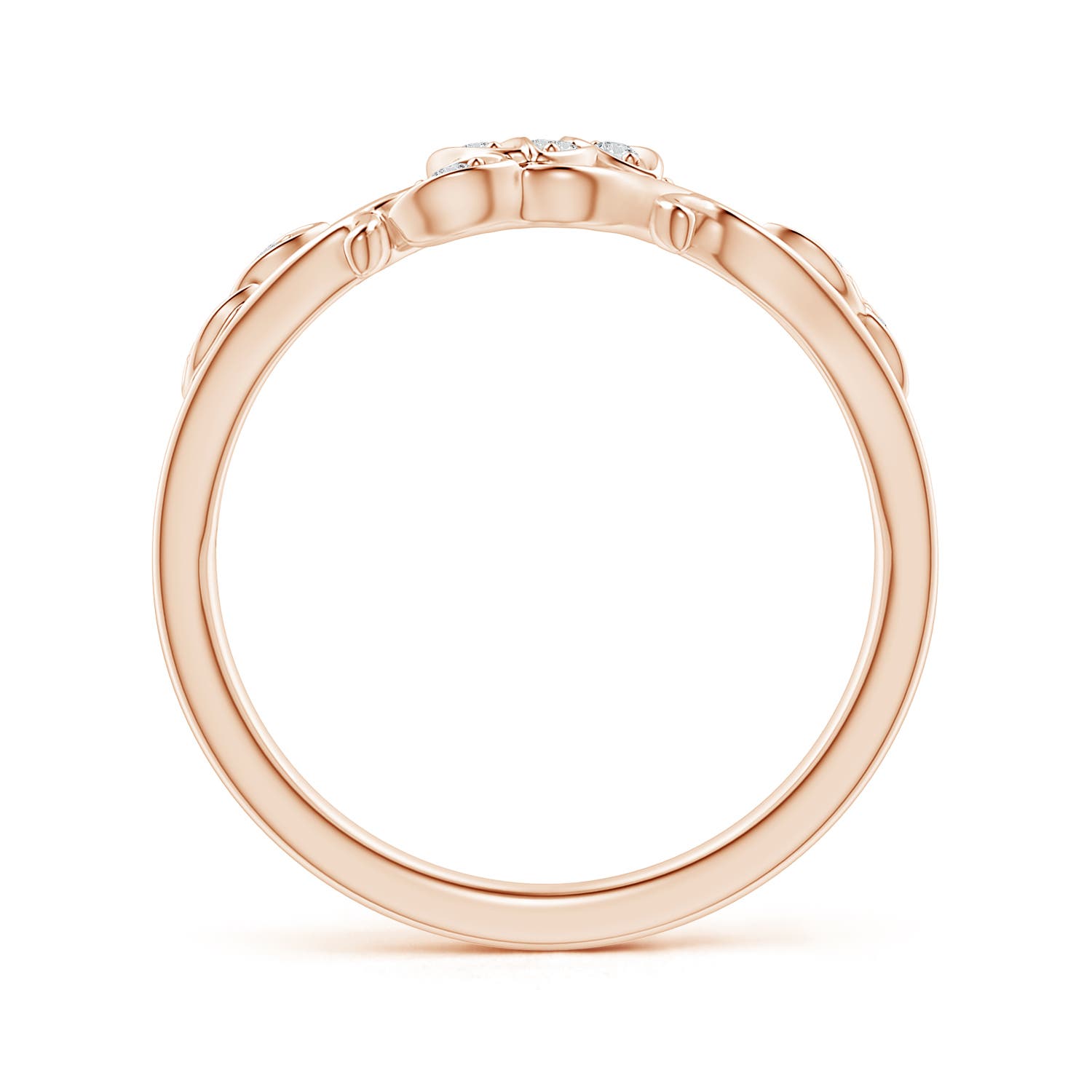 H, SI2 / 0.1 CT / 14 KT Rose Gold