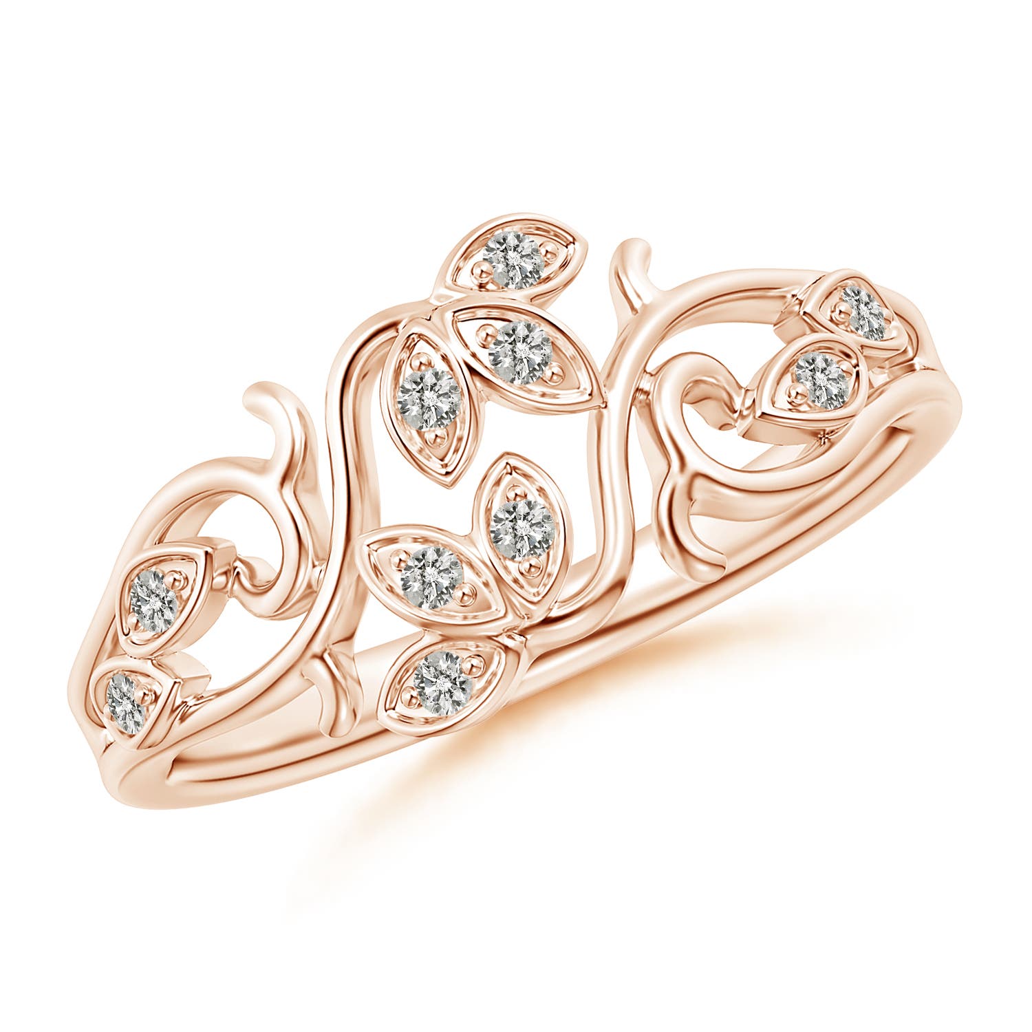 K, I3 / 0.1 CT / 14 KT Rose Gold