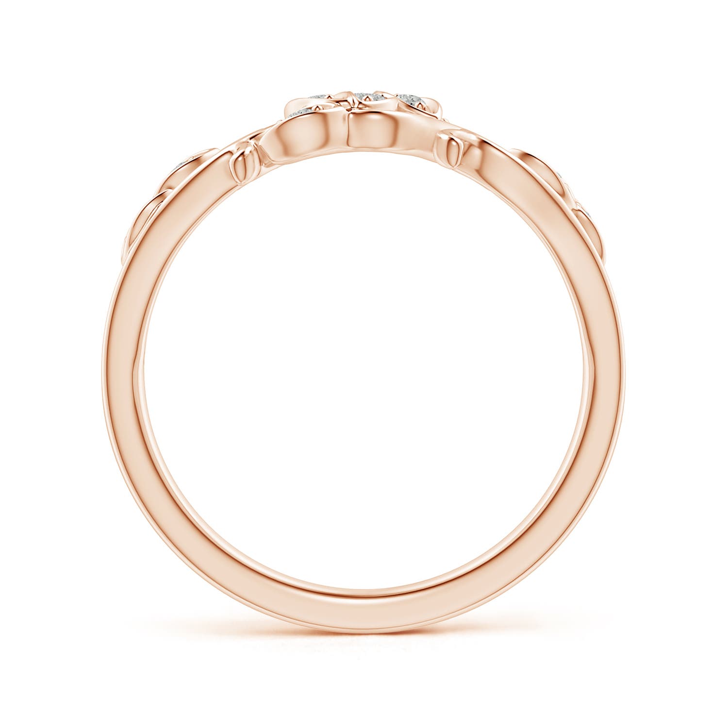 K, I3 / 0.1 CT / 14 KT Rose Gold