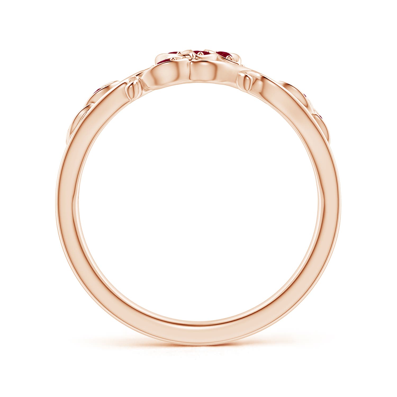 AA - Ruby / 0.15 CT / 14 KT Rose Gold