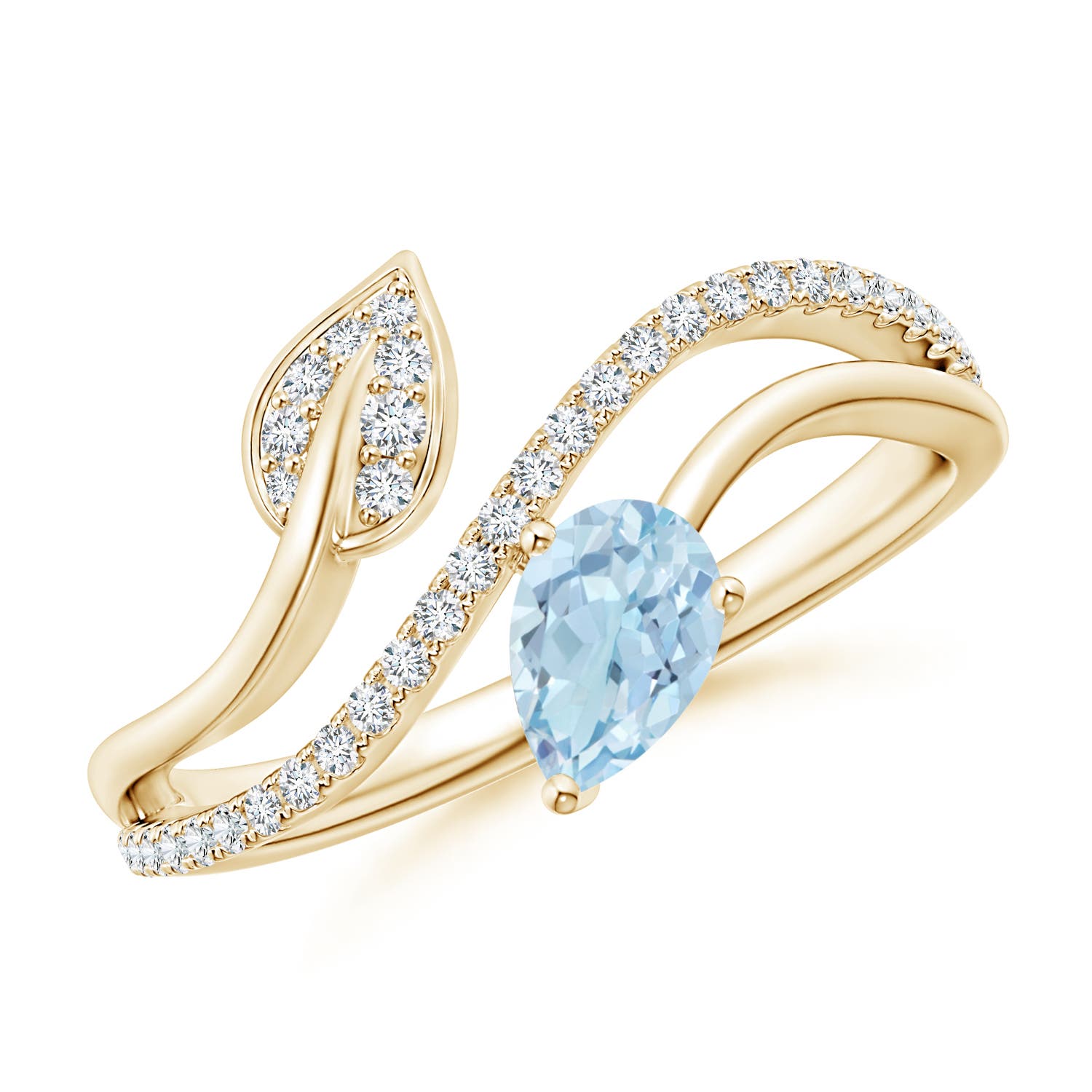 AA - Aquamarine / 0.5 CT / 14 KT Yellow Gold