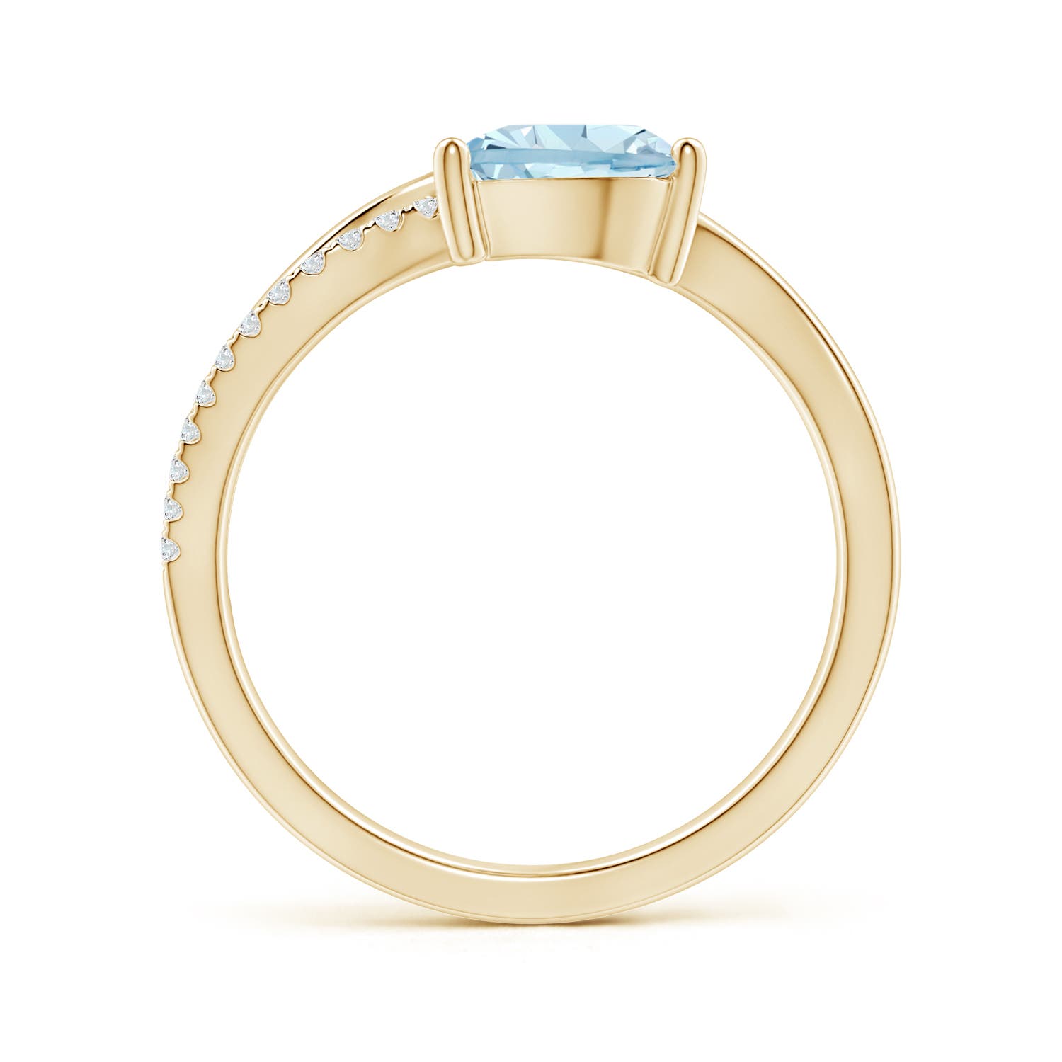 AA - Aquamarine / 1.1 CT / 14 KT Yellow Gold