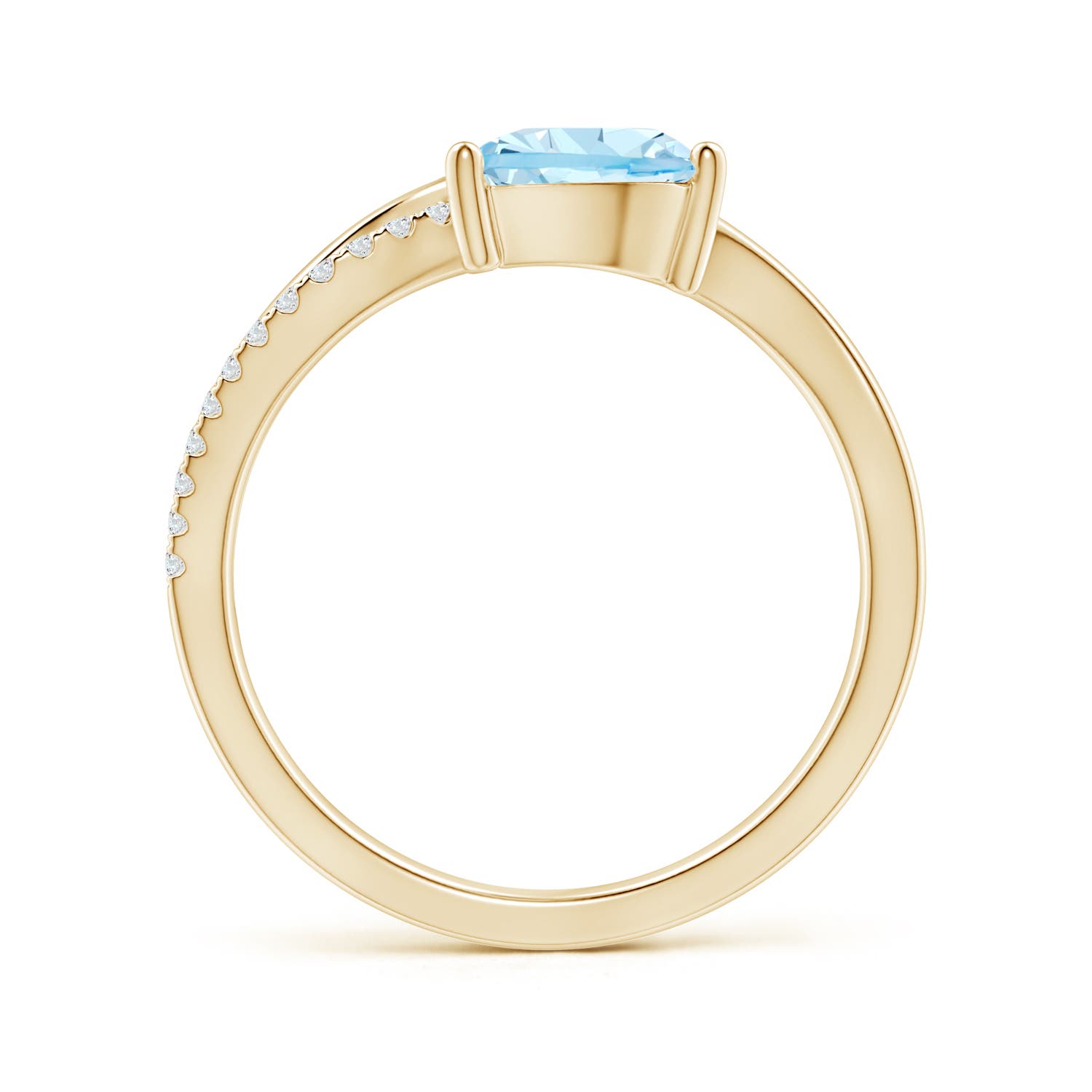 AAA - Aquamarine / 1.1 CT / 14 KT Yellow Gold