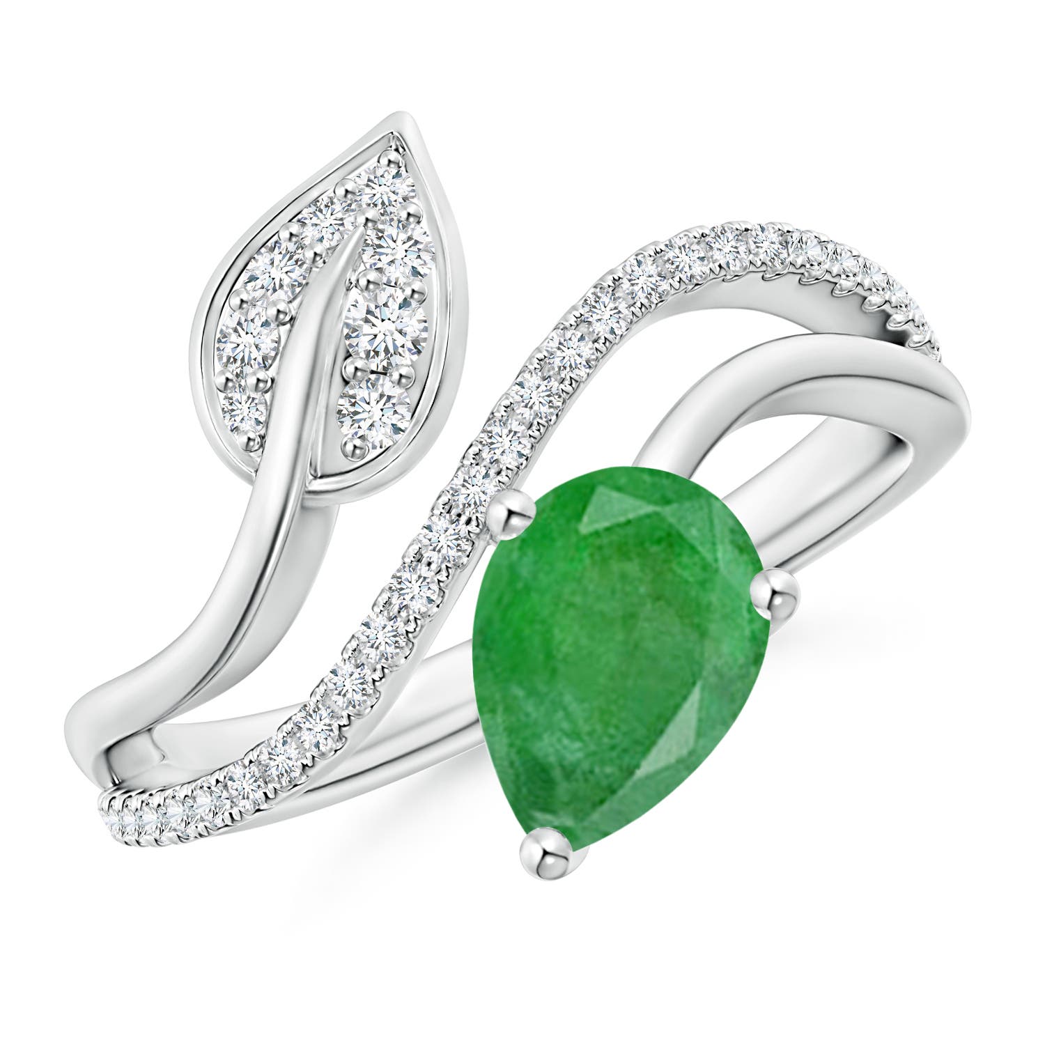 A - Emerald / 1.2 CT / 14 KT White Gold