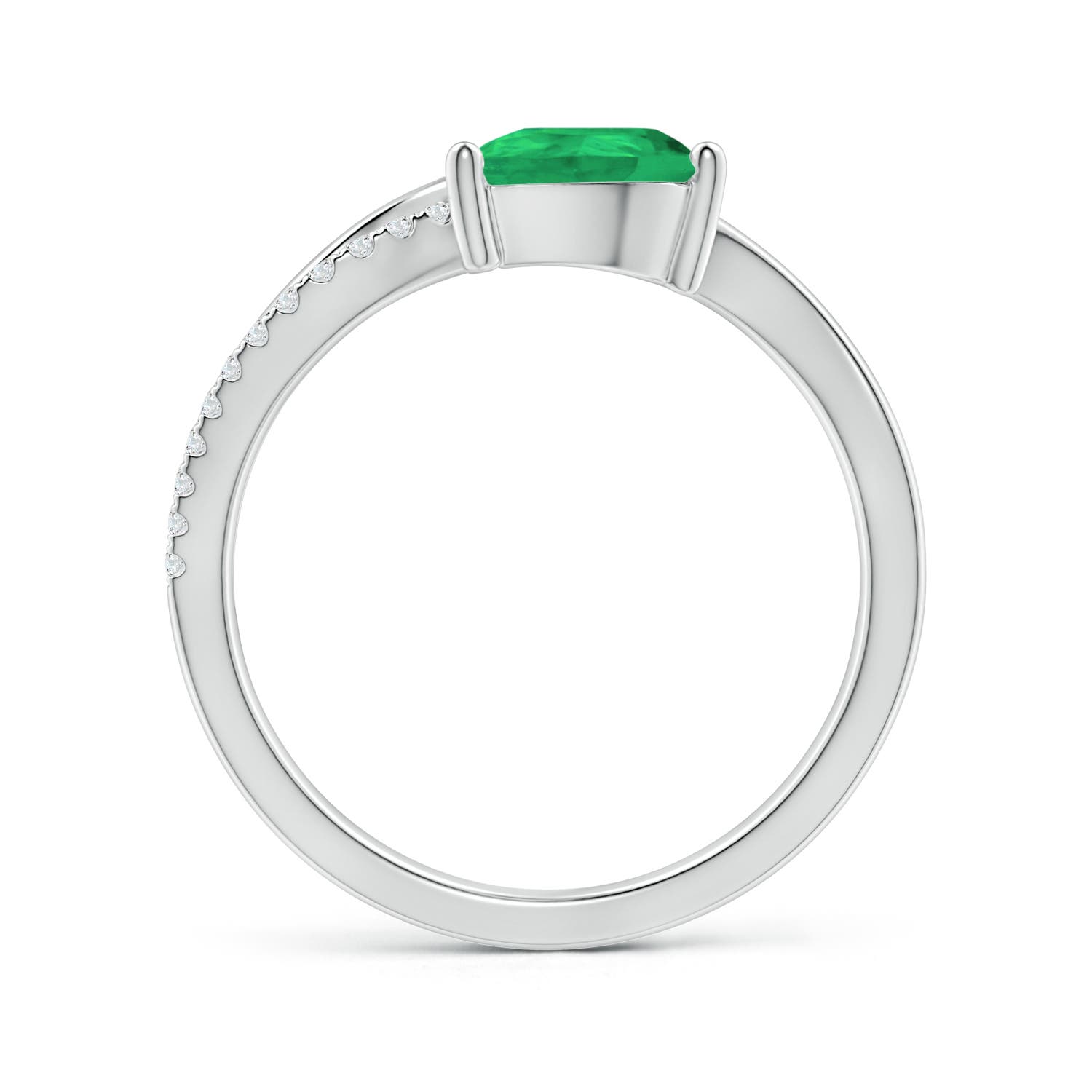 A - Emerald / 1.2 CT / 14 KT White Gold