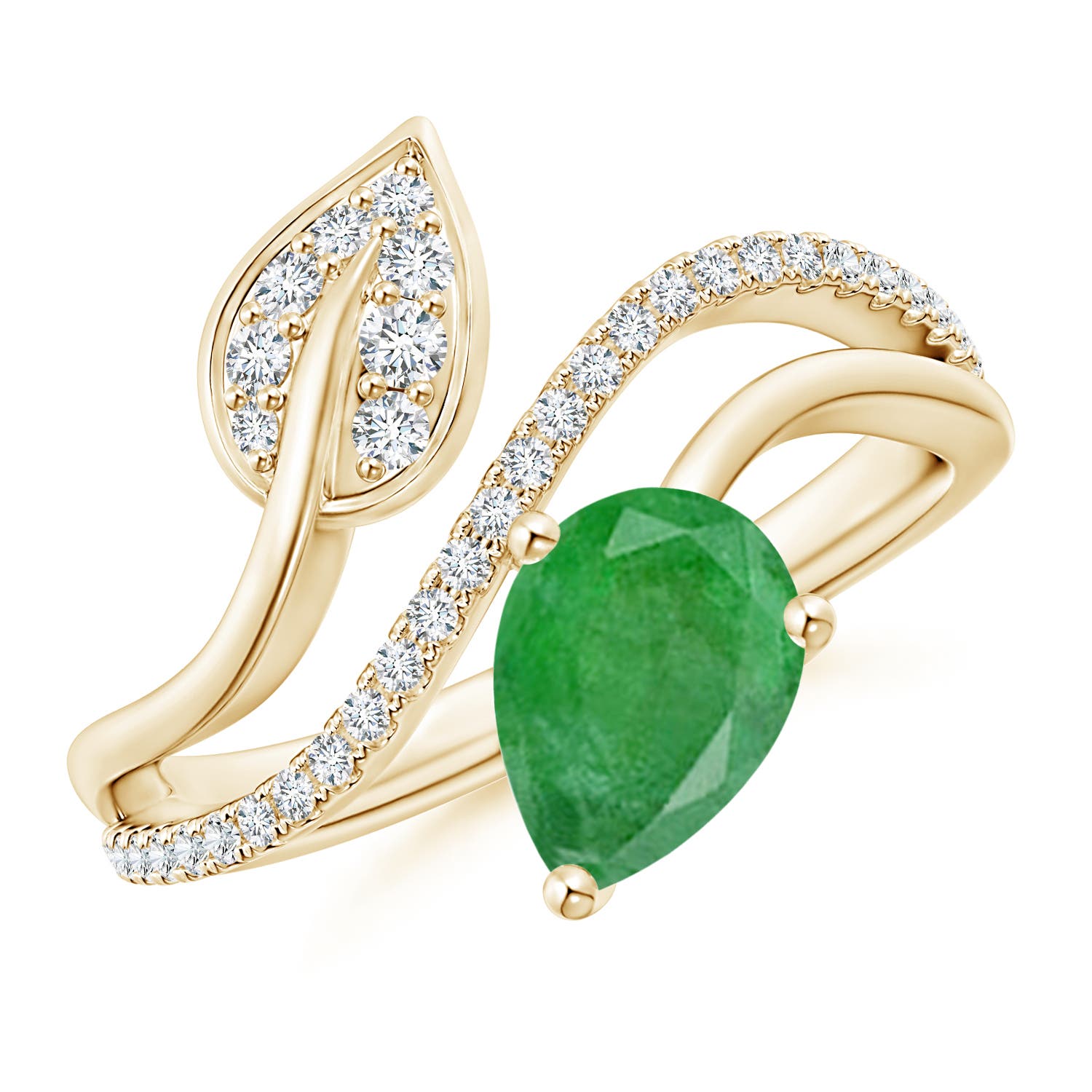 A - Emerald / 1.2 CT / 14 KT Yellow Gold