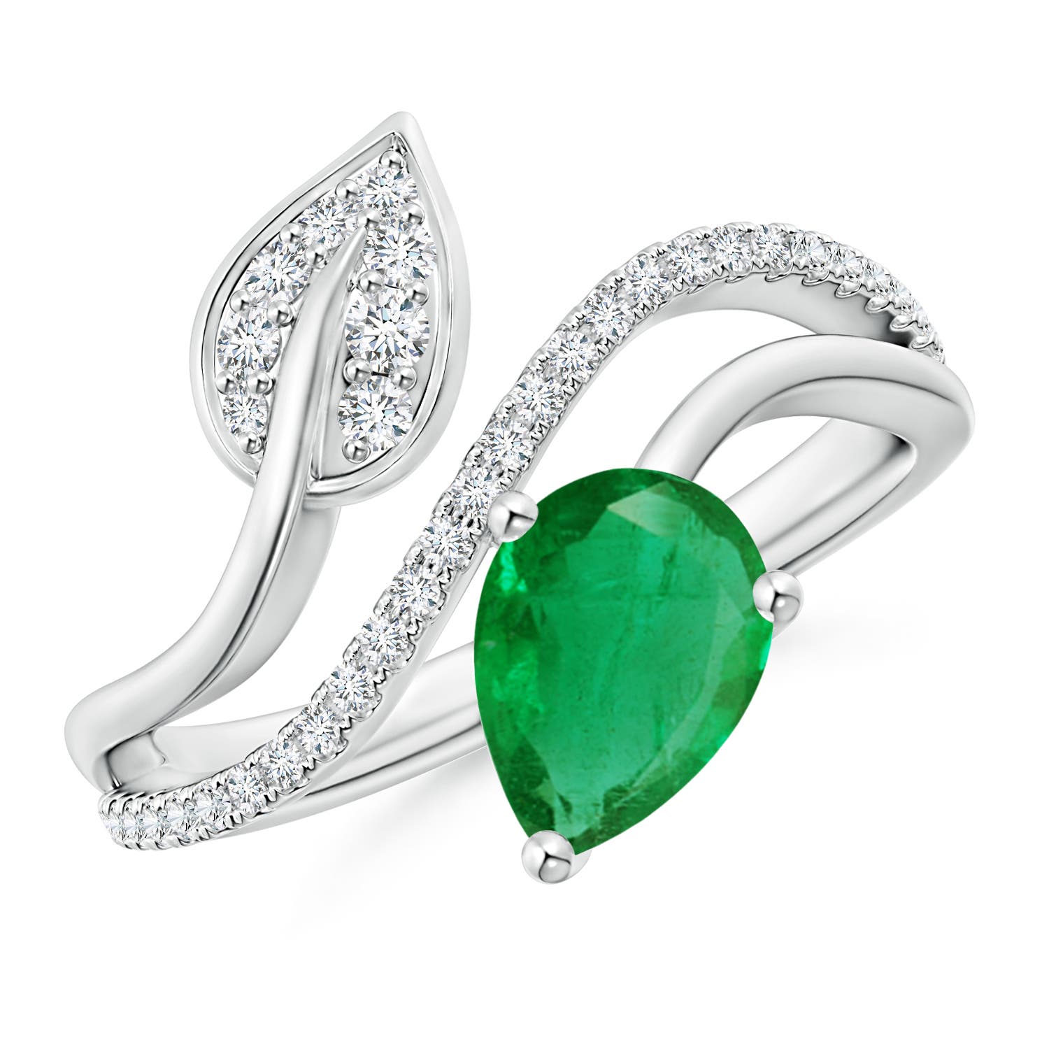 AA - Emerald / 1.2 CT / 14 KT White Gold