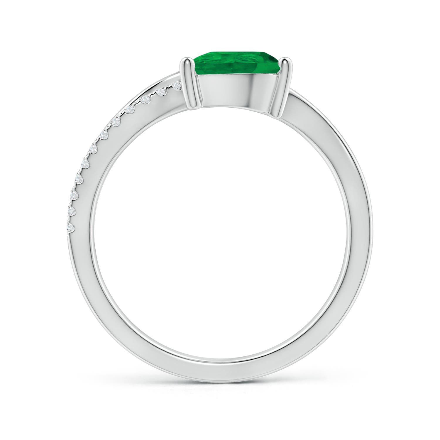 AA - Emerald / 1.2 CT / 14 KT White Gold