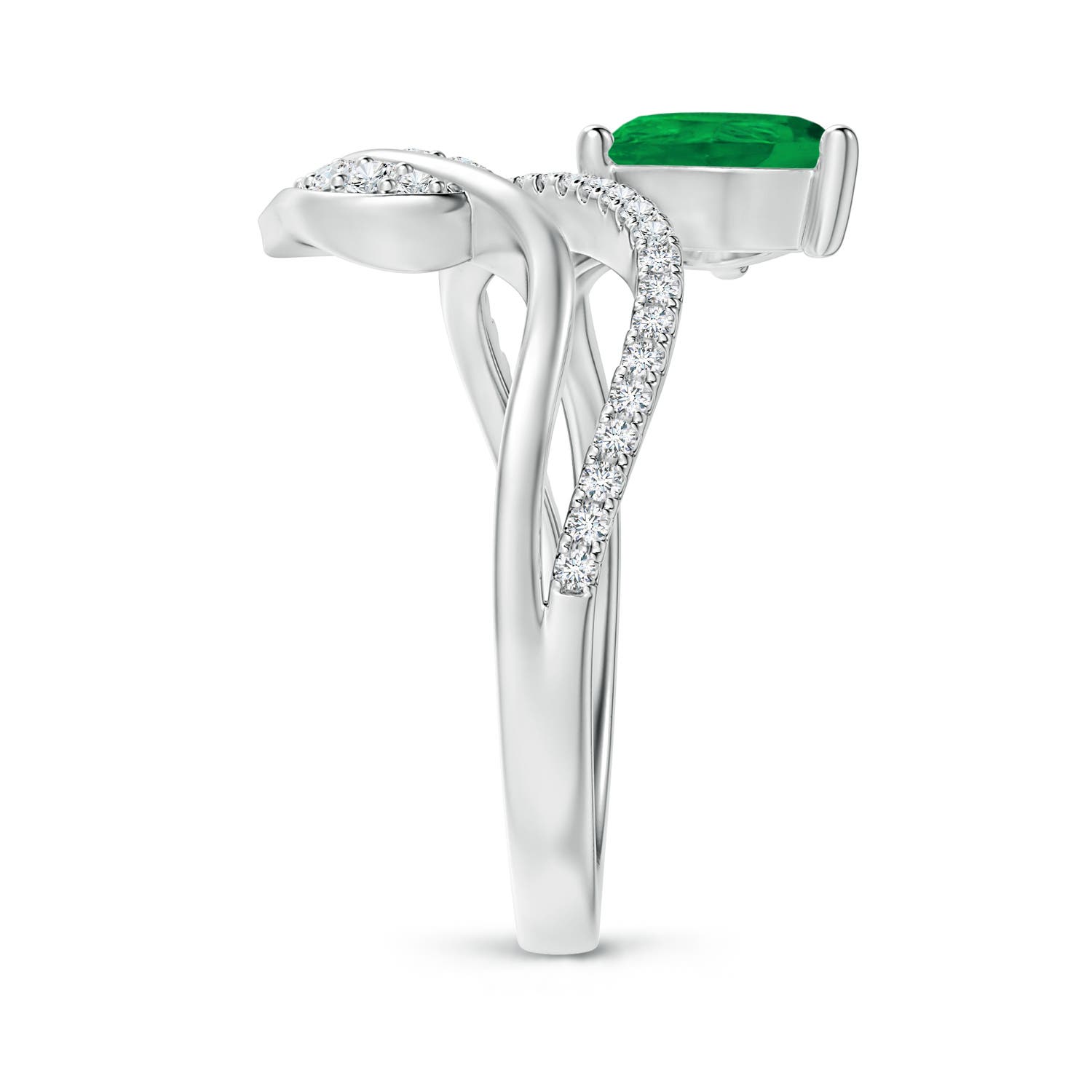 AA - Emerald / 1.2 CT / 14 KT White Gold