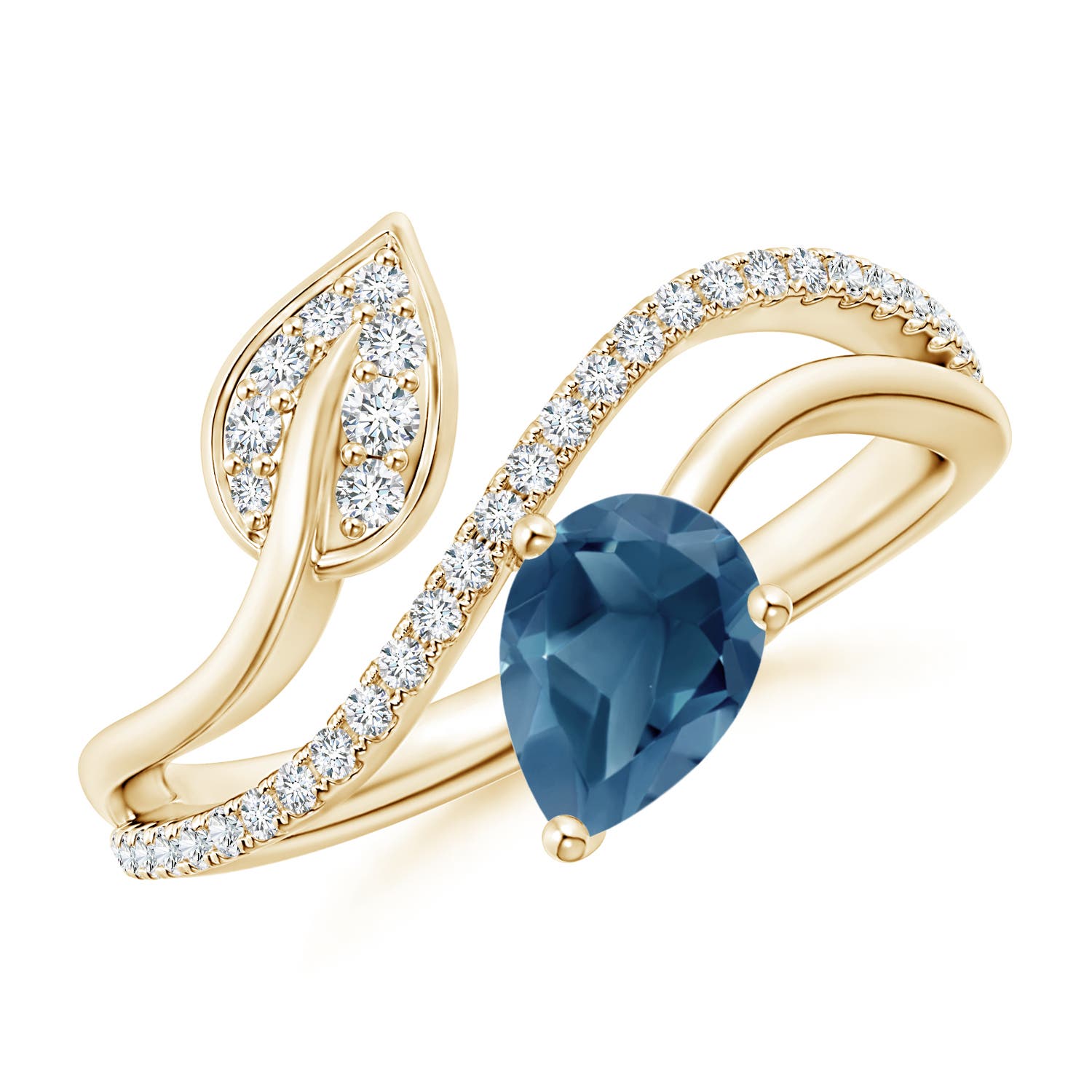 A - London Blue Topaz / 1.02 CT / 14 KT Yellow Gold