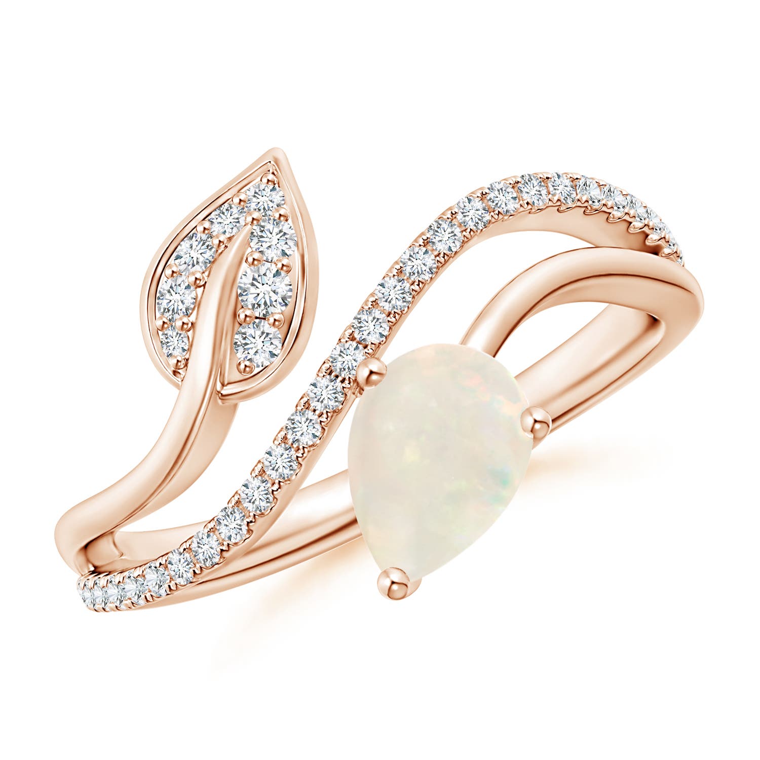 A - Opal / 0.64 CT / 14 KT Rose Gold