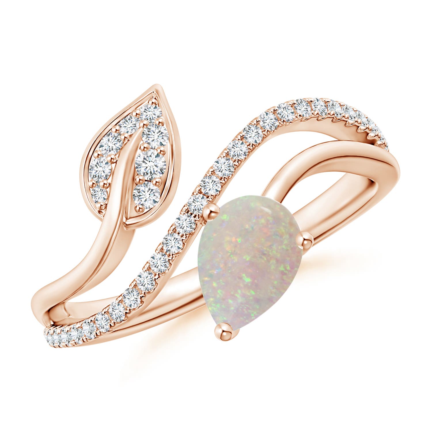 AA - Opal / 0.64 CT / 14 KT Rose Gold