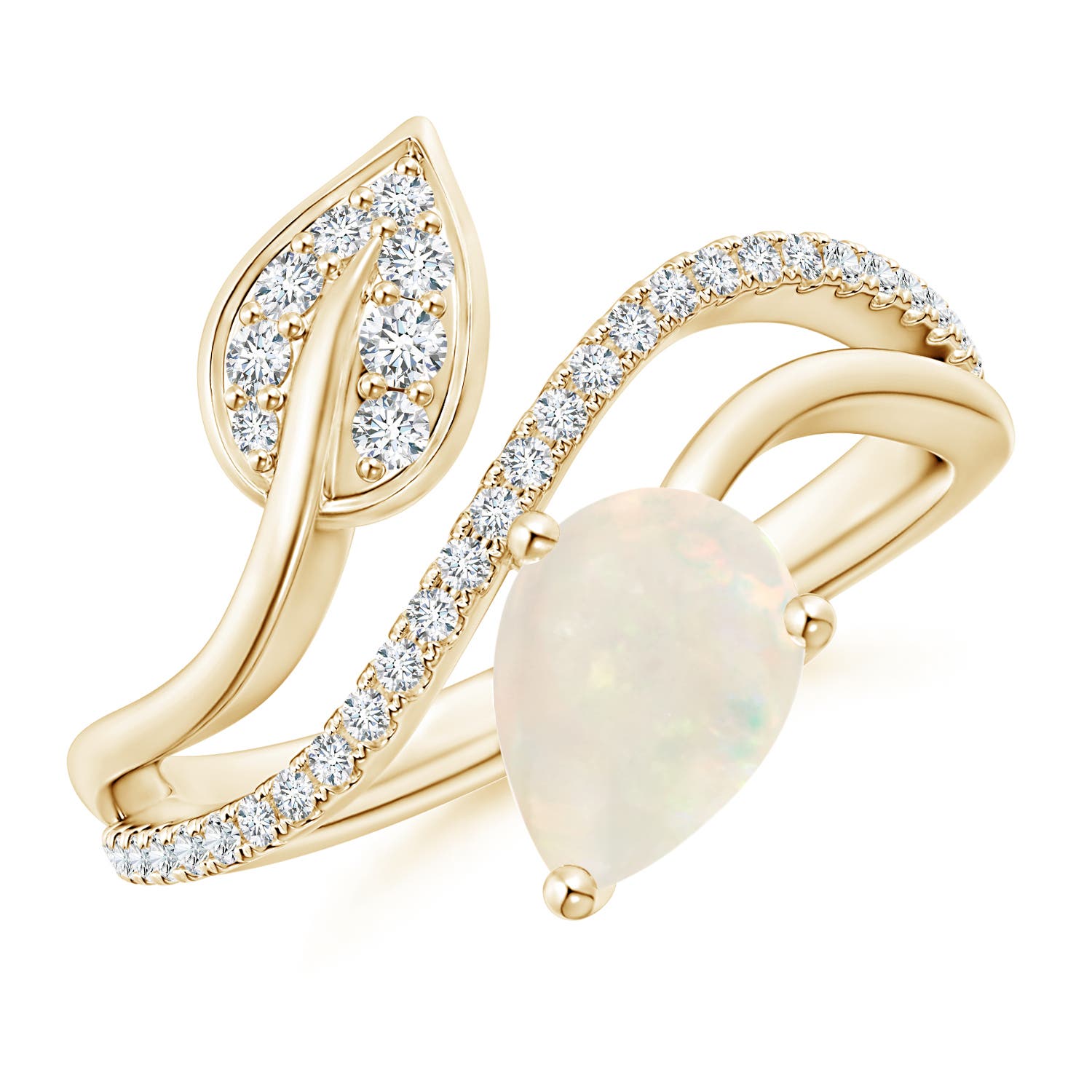 A - Opal / 0.95 CT / 14 KT Yellow Gold