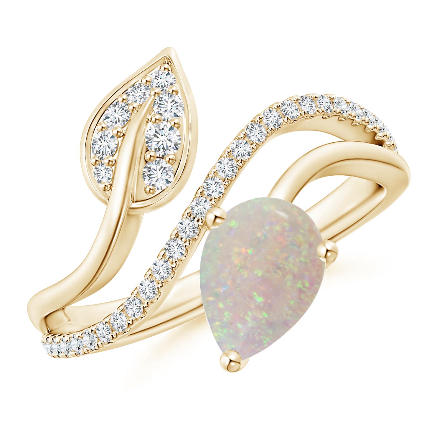 AA - Opal / 0.95 CT / 14 KT Yellow Gold