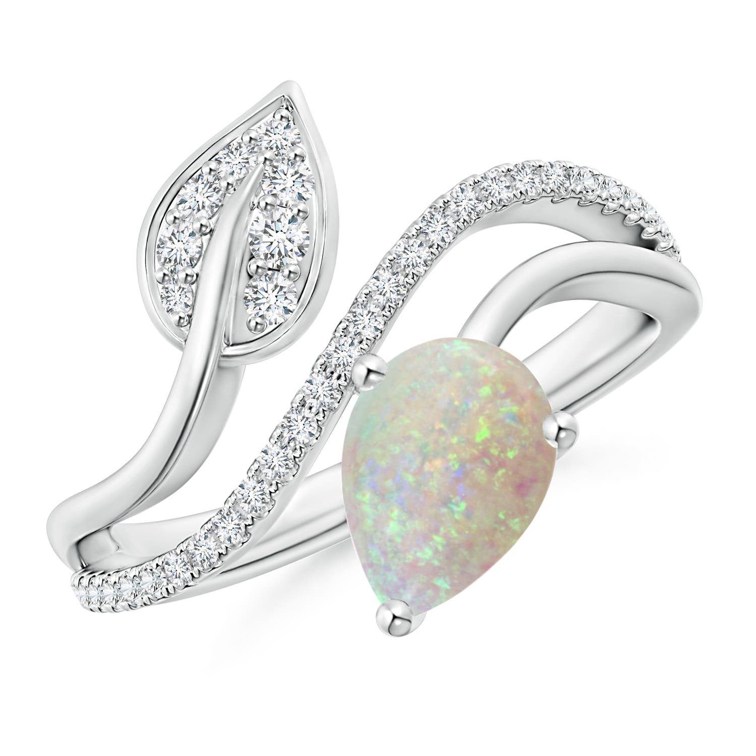 AAA - Opal / 0.95 CT / 14 KT White Gold