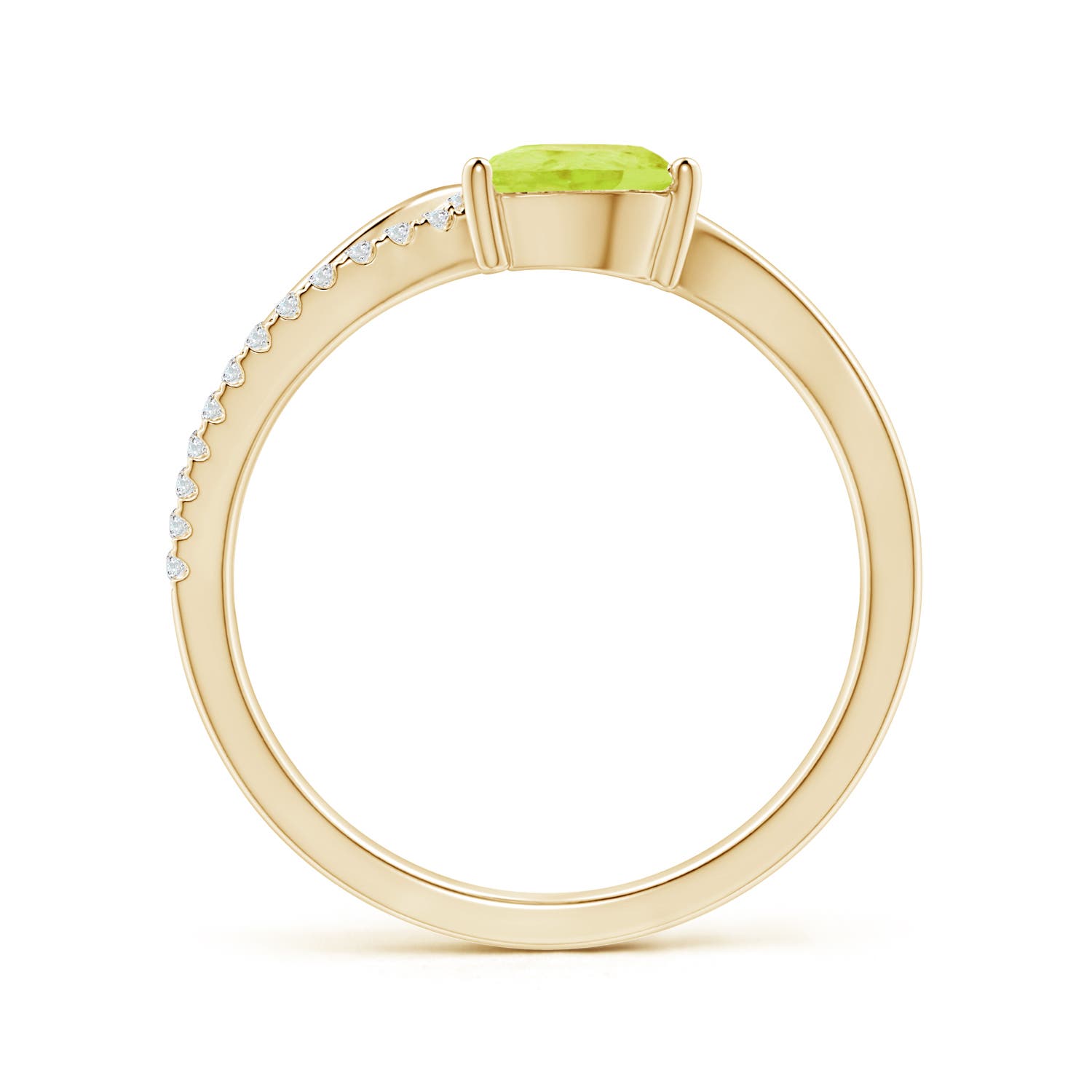 A - Peridot / 0.92 CT / 14 KT Yellow Gold