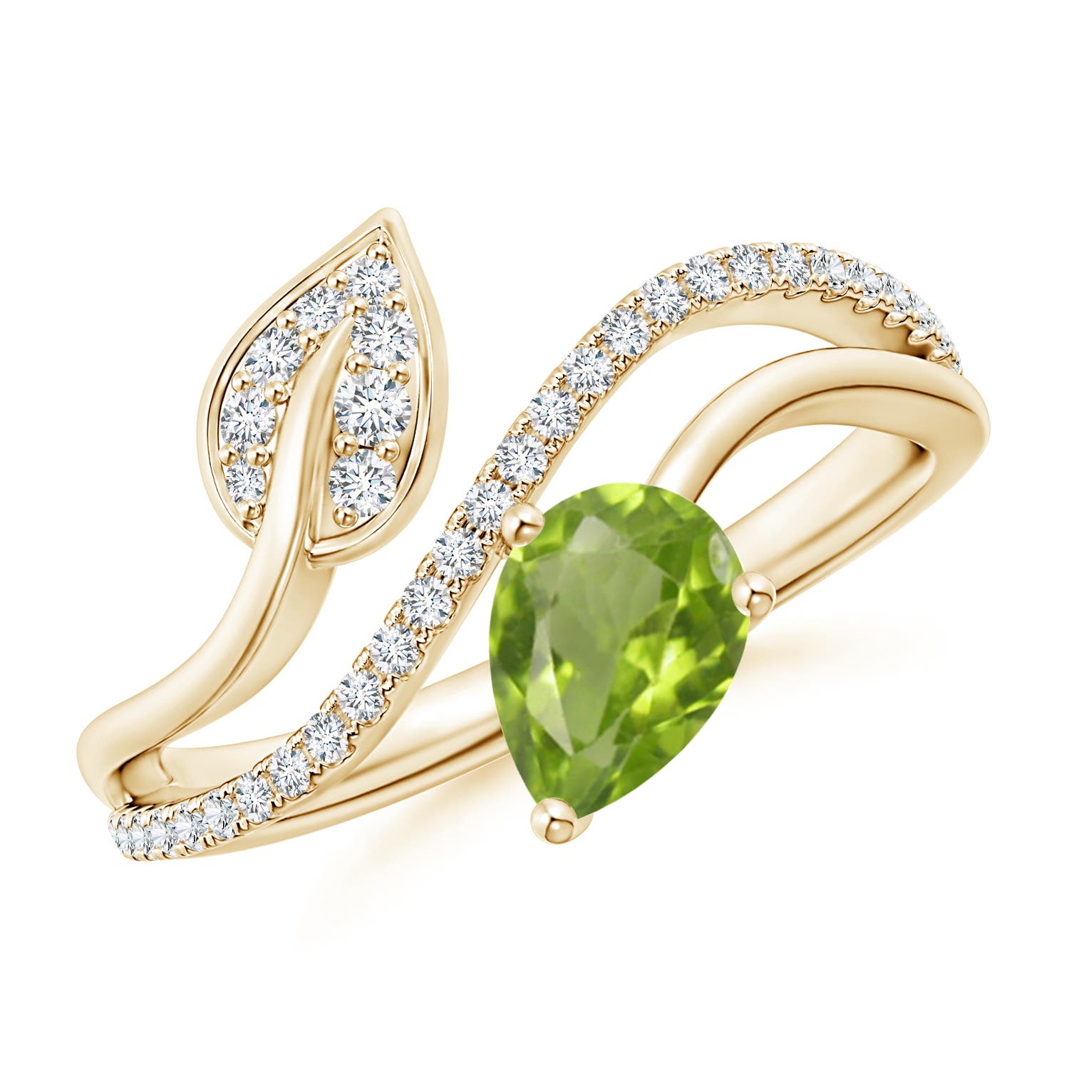 AA - Peridot / 0.92 CT / 14 KT Yellow Gold