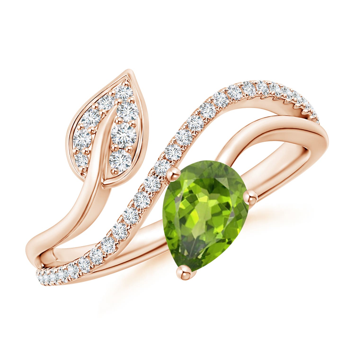 AAA - Peridot / 0.92 CT / 14 KT Rose Gold