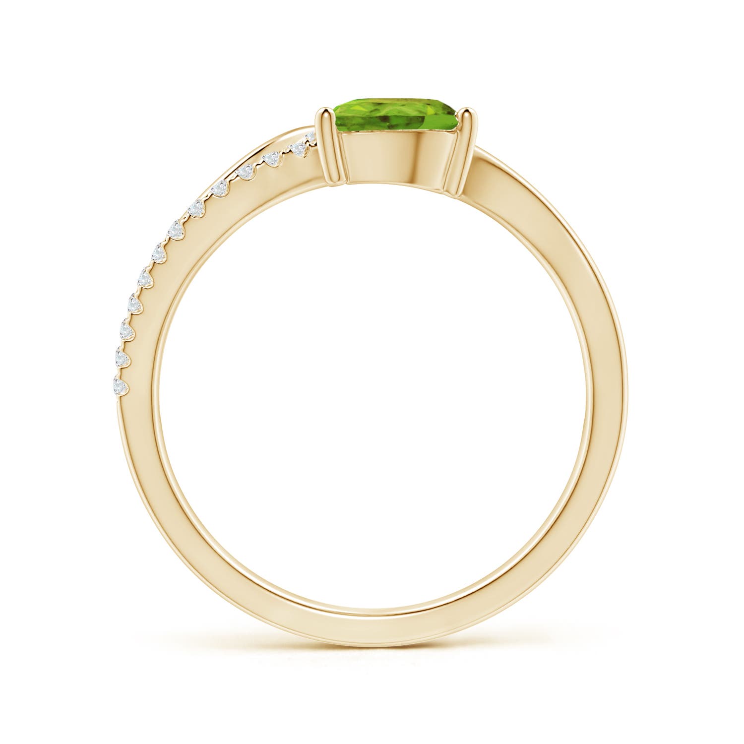 AAA - Peridot / 0.92 CT / 14 KT Yellow Gold