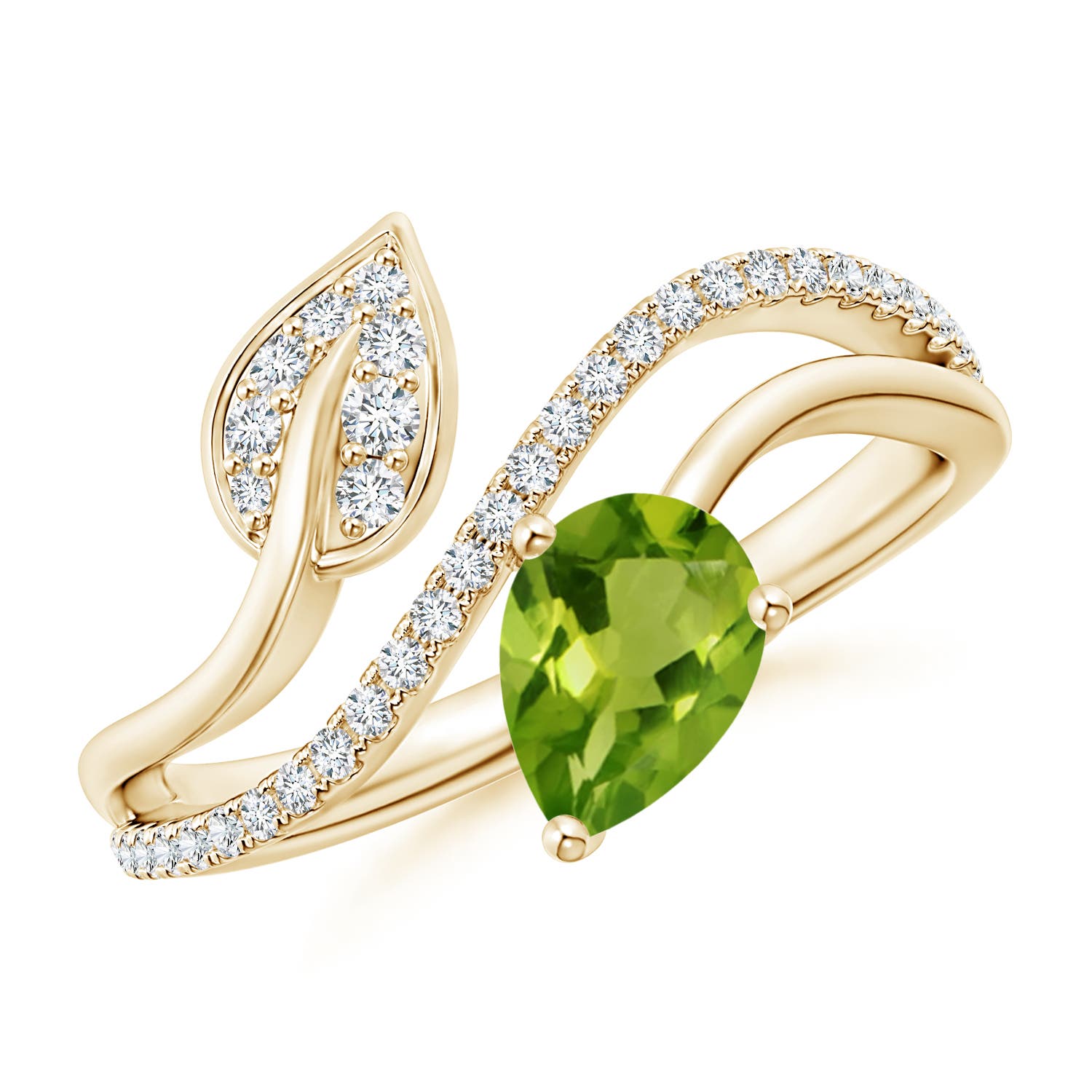 AAAA - Peridot / 0.92 CT / 14 KT Yellow Gold