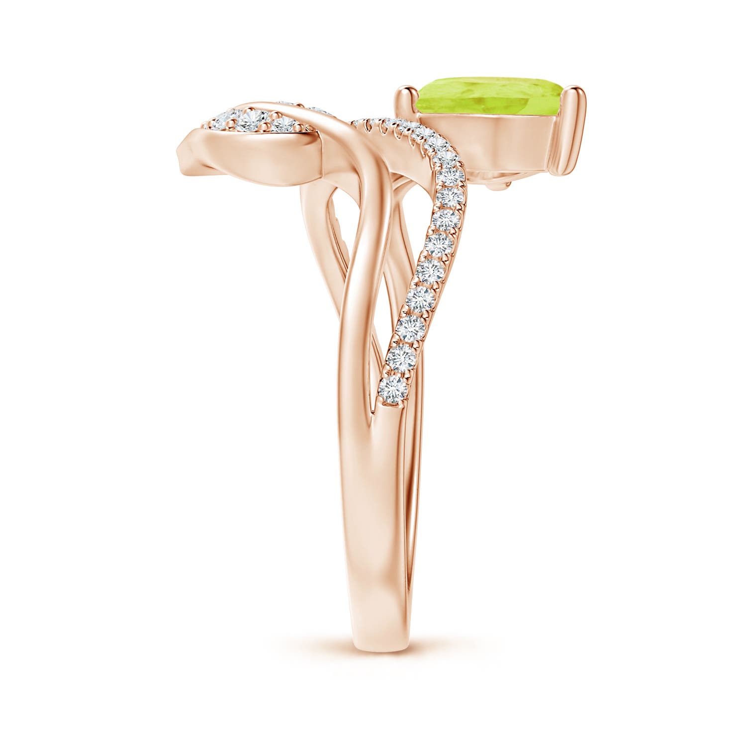 A - Peridot / 1.35 CT / 14 KT Rose Gold