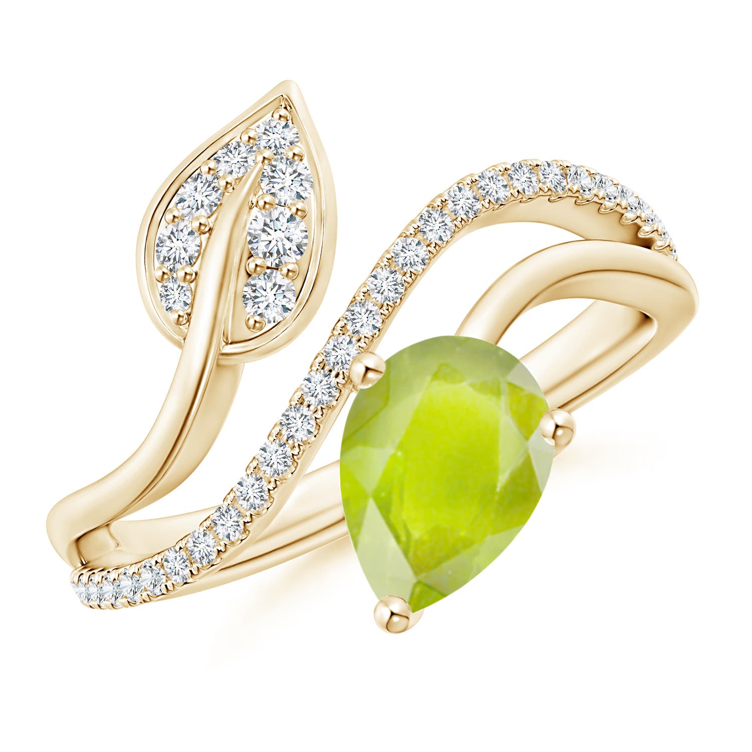 A - Peridot / 1.35 CT / 14 KT Yellow Gold